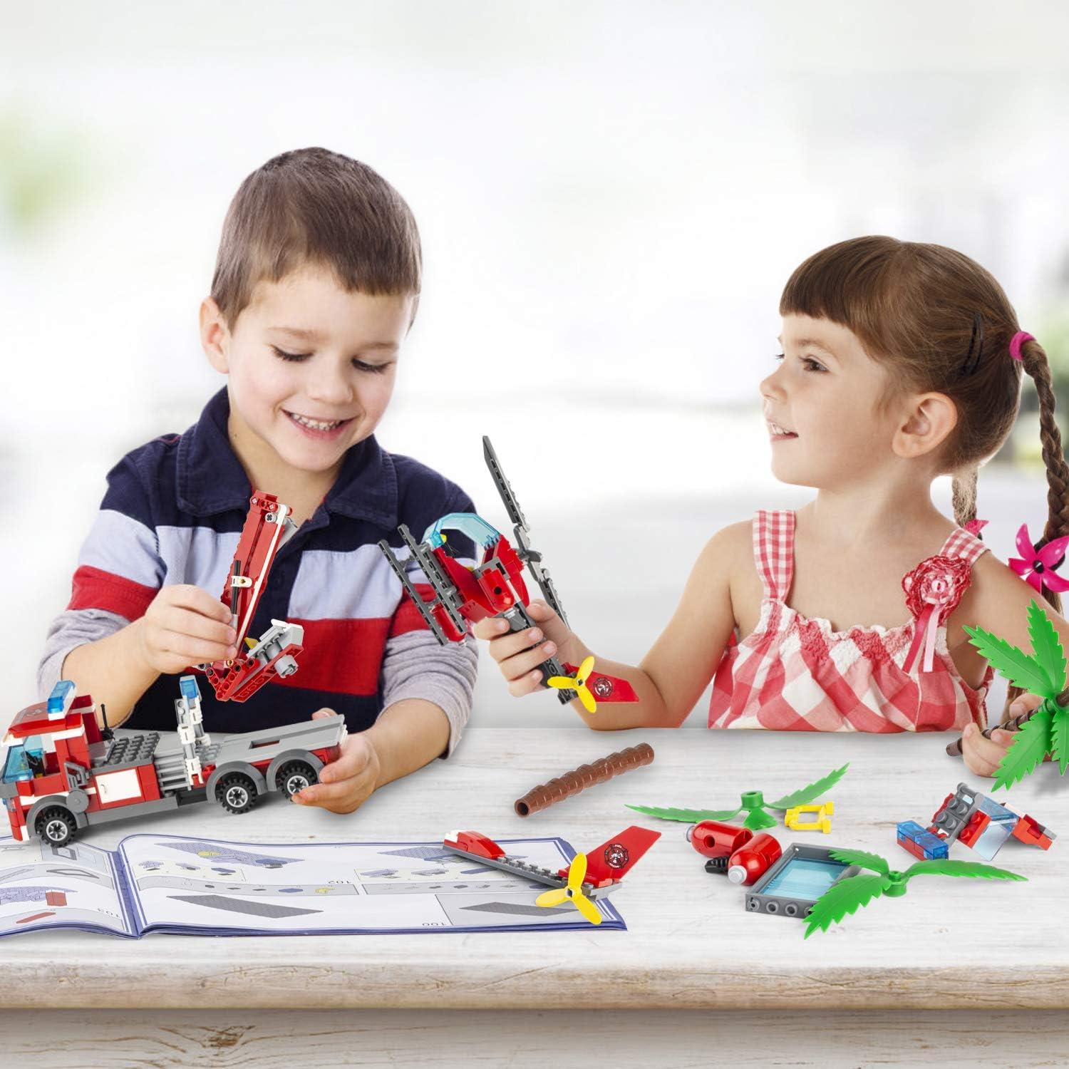 QLT Kit Estación de Bomberos Ciudad 774 Piezas Juguete STEM