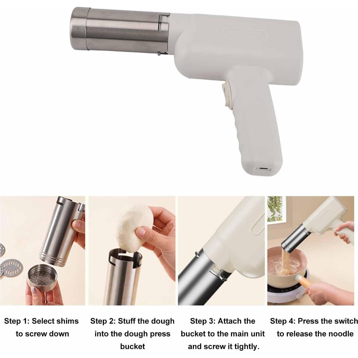 Máquina de Pasta Eléctrica Sanpyl Portátil 1500mAh 200g