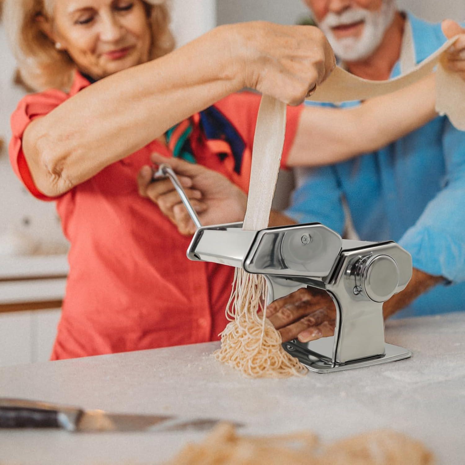 Máquina de Pasta Manual Baihang 4-en-1 con Soporte y 9 Grosores