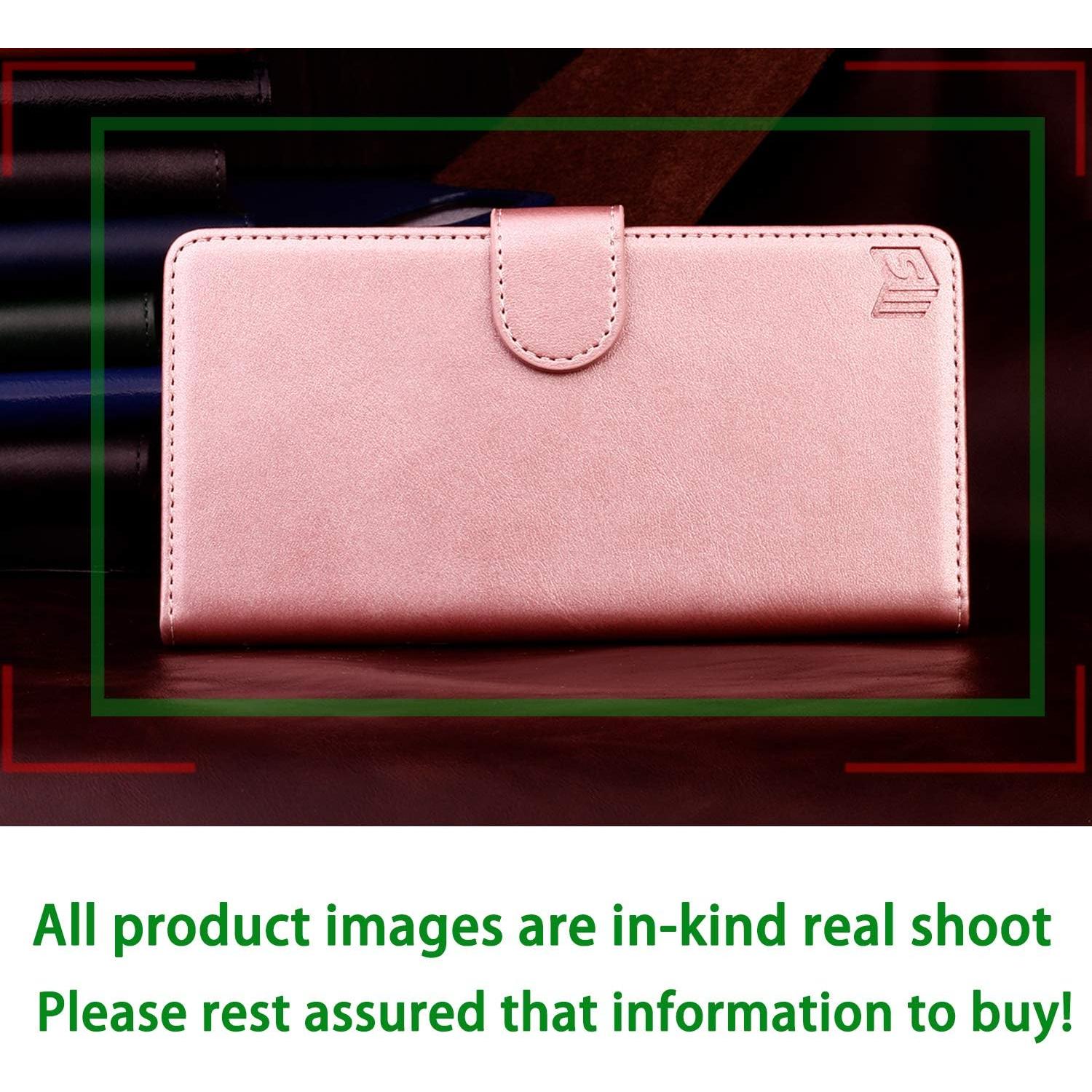 Funda Cartera SUANPOT para iPhone 7/8/SE2/SE3 Oro Rosa