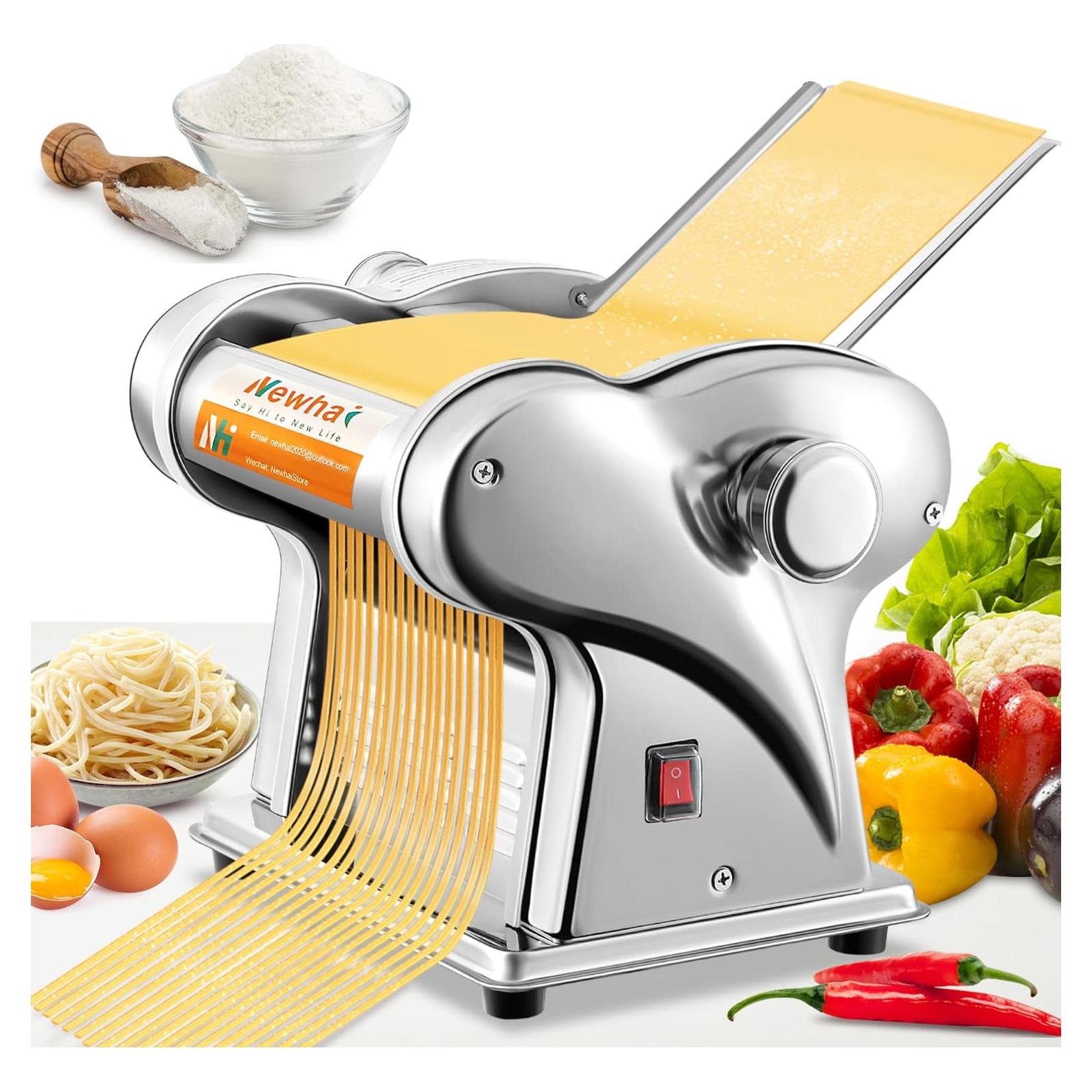 Máquina de Pasta Eléctrica Newhai 135W Acero Inoxidable 7.26kg