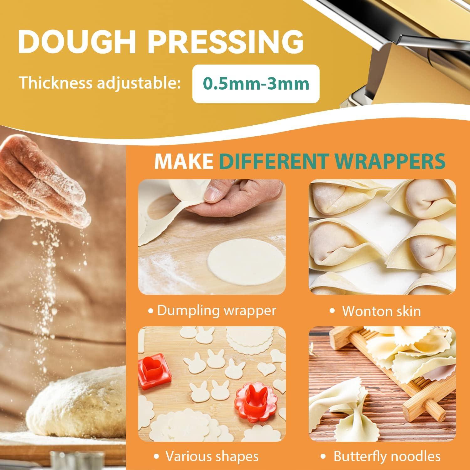 Máquina de Pasta Eléctrica Newhai 135W Acero Inoxidable 7.26kg