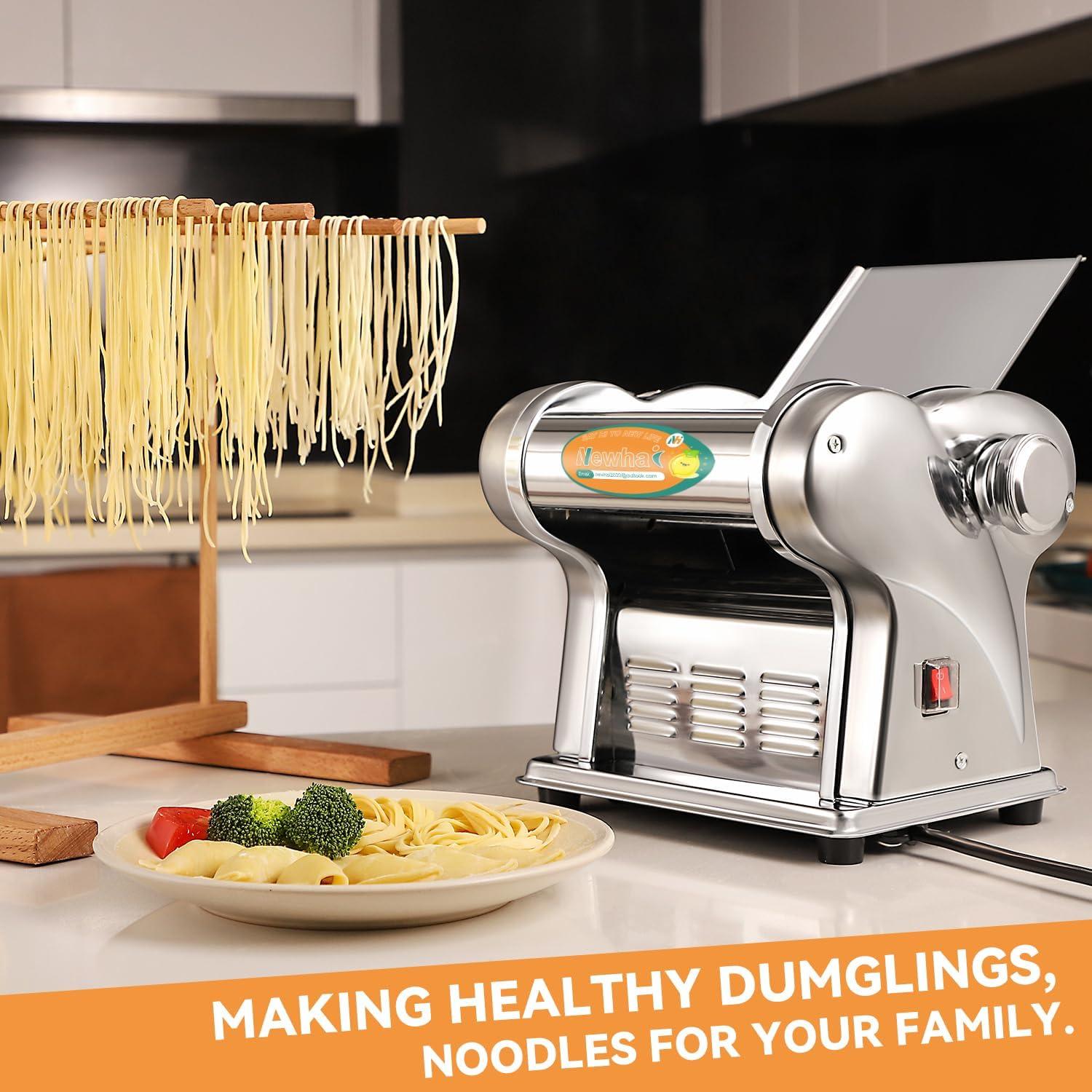 Máquina de Pasta Eléctrica Newhai 135W Acero Inoxidable 7.26kg