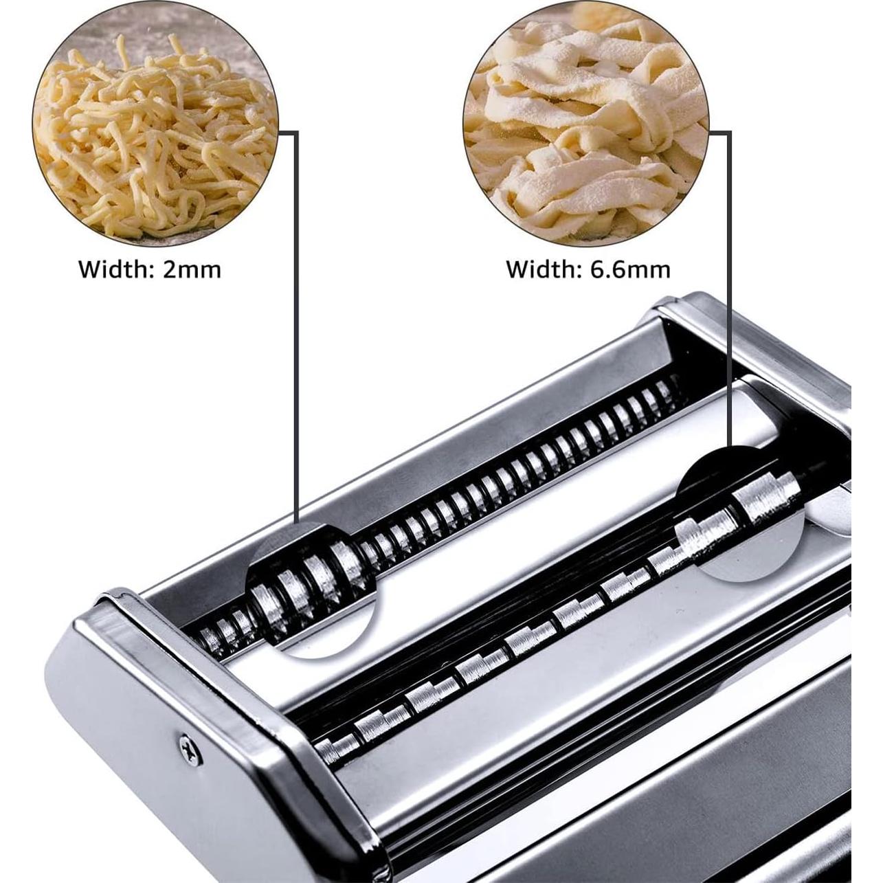 Máquina de Hacer Pasta Manual MZTOGR 150mm 6 Piezas Acero Inoxidable