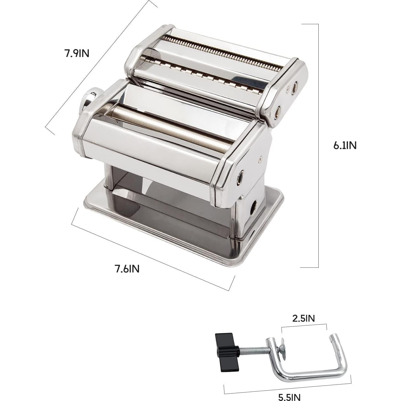 Máquina de Hacer Pasta Manual MZTOGR 150mm 6 Piezas Acero Inoxidable