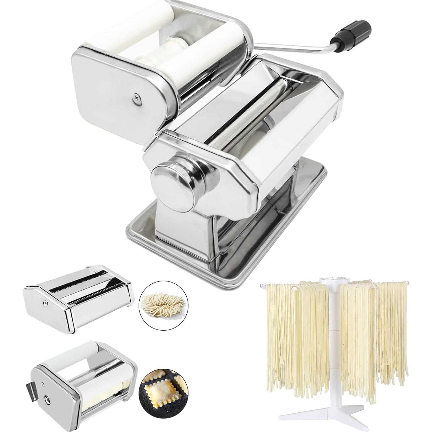 Máquina de Hacer Pasta Manual MZTOGR 150mm 6 Piezas Acero Inoxidable