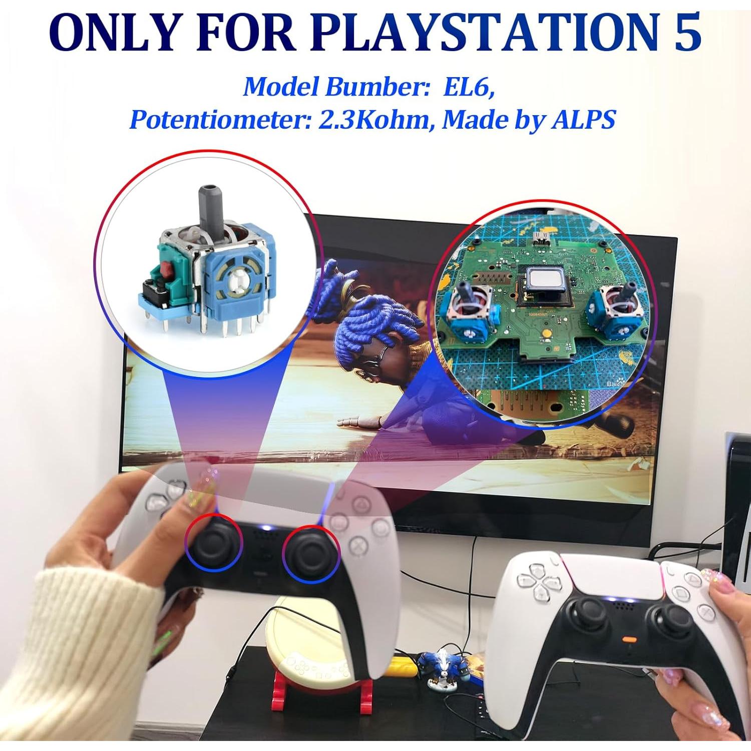 Reemplazo Joystick 3D PS5 Shenzhenshiyueweilaidianzi Azul