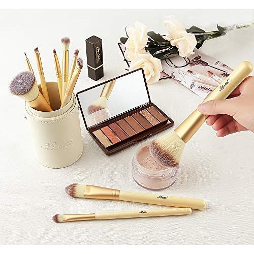 Juego de Brochas de Maquillaje Matto 10 Piezas con Soporte