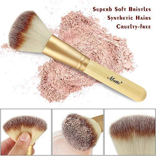 Juego de Brochas de Maquillaje Matto 10 Piezas con Soporte