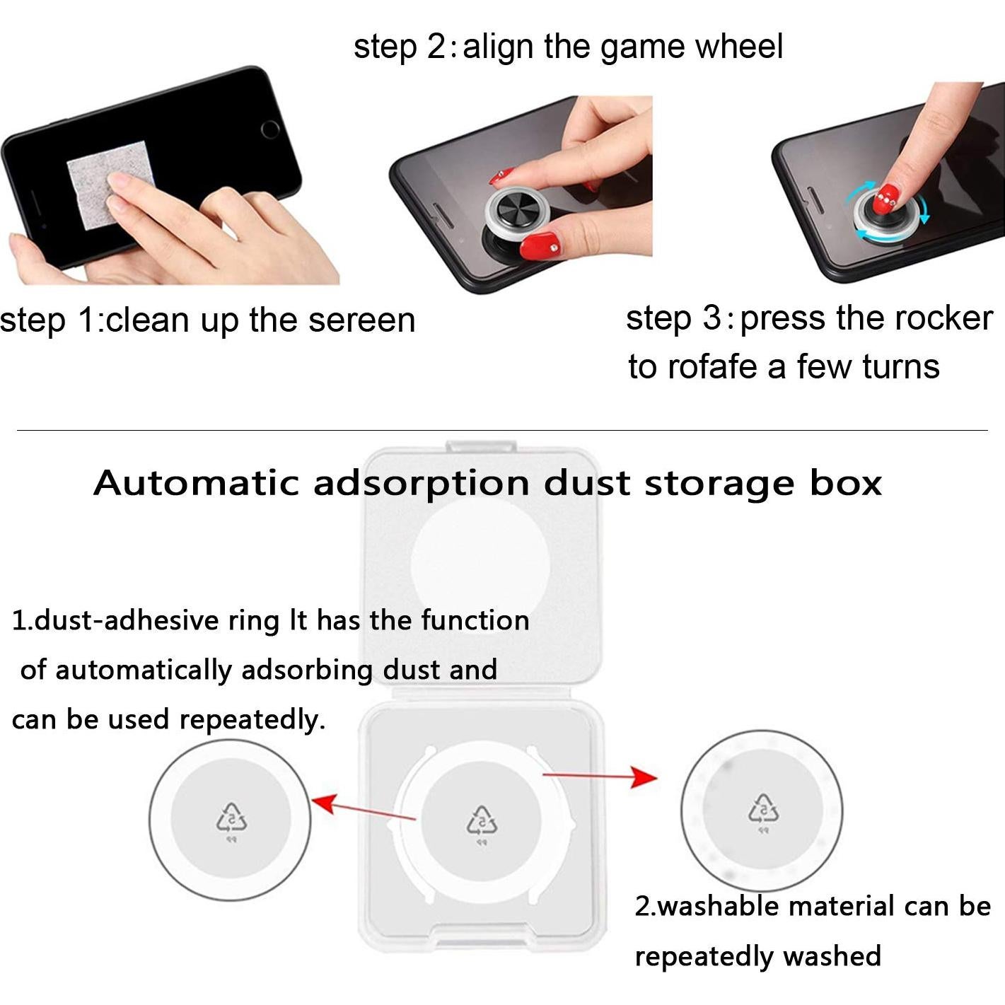 Joystick Móvil Vakili 2 Pack Alta Sensibilidad para Juegos