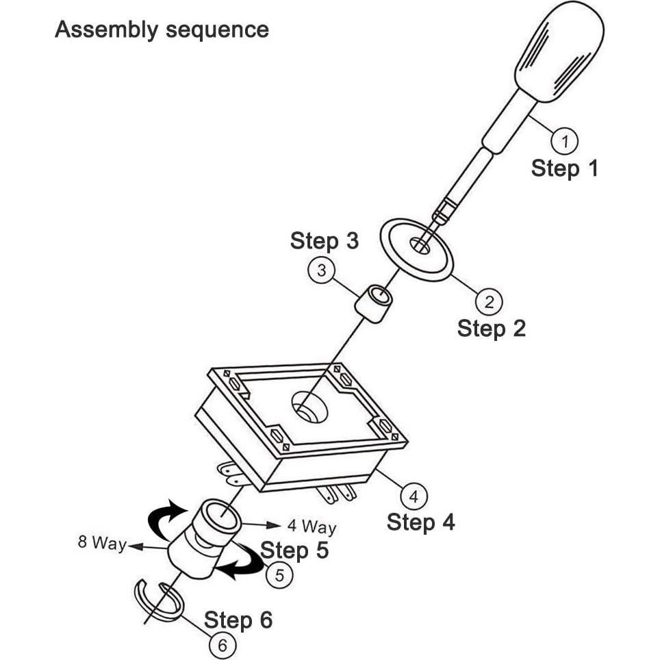 Joystick Arcade EG STARTS Negro 8 Modos Intercambiable