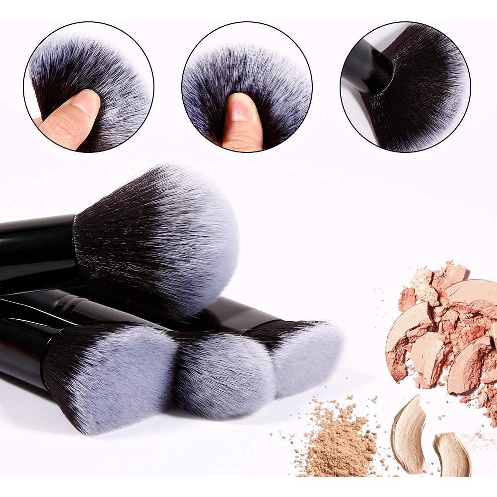 Conjunto de Brochas de Maquillaje DUcare 15 Piezas Negras