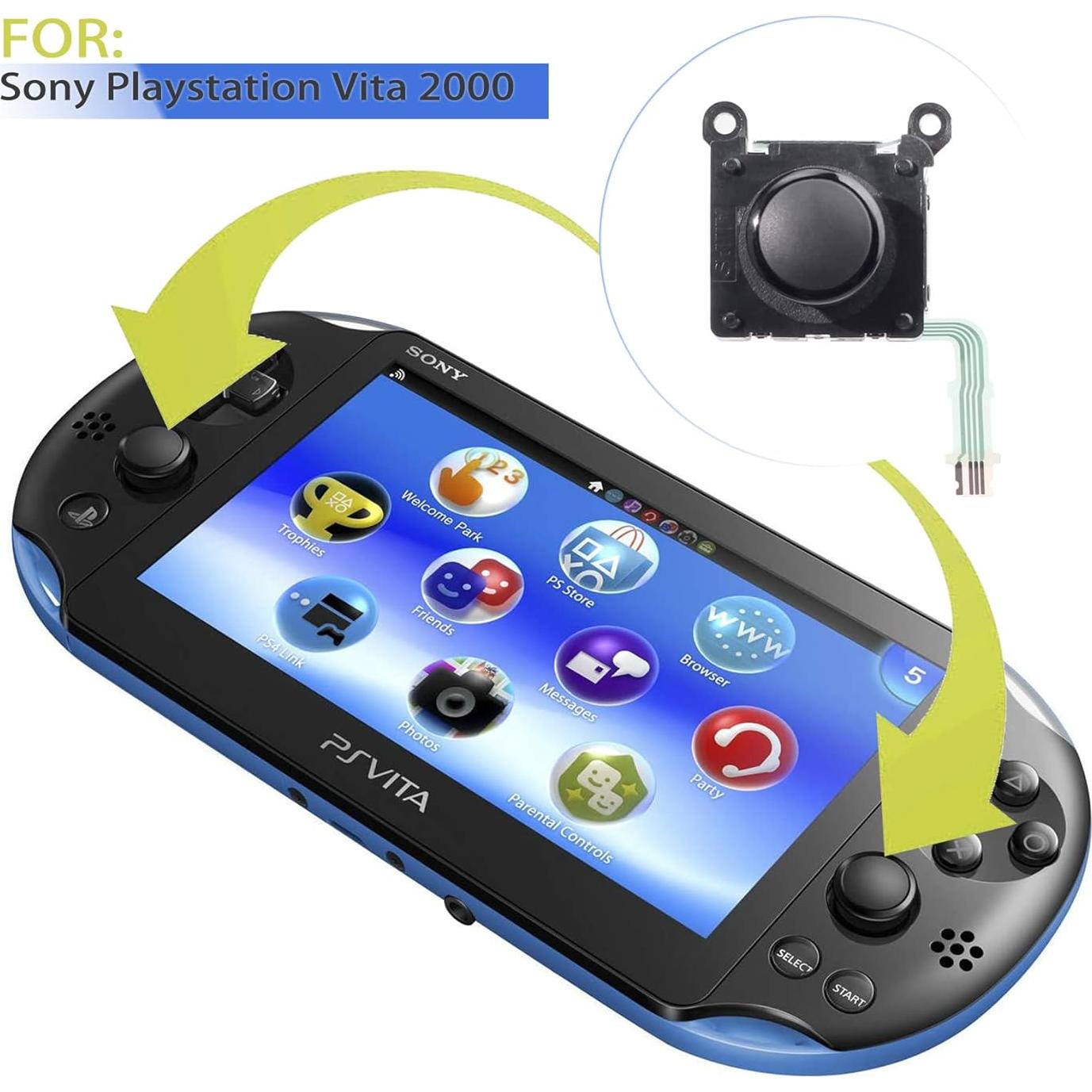 Joystick Analógico 3D CHENLAN para PS Vita PSV 2000 Negro