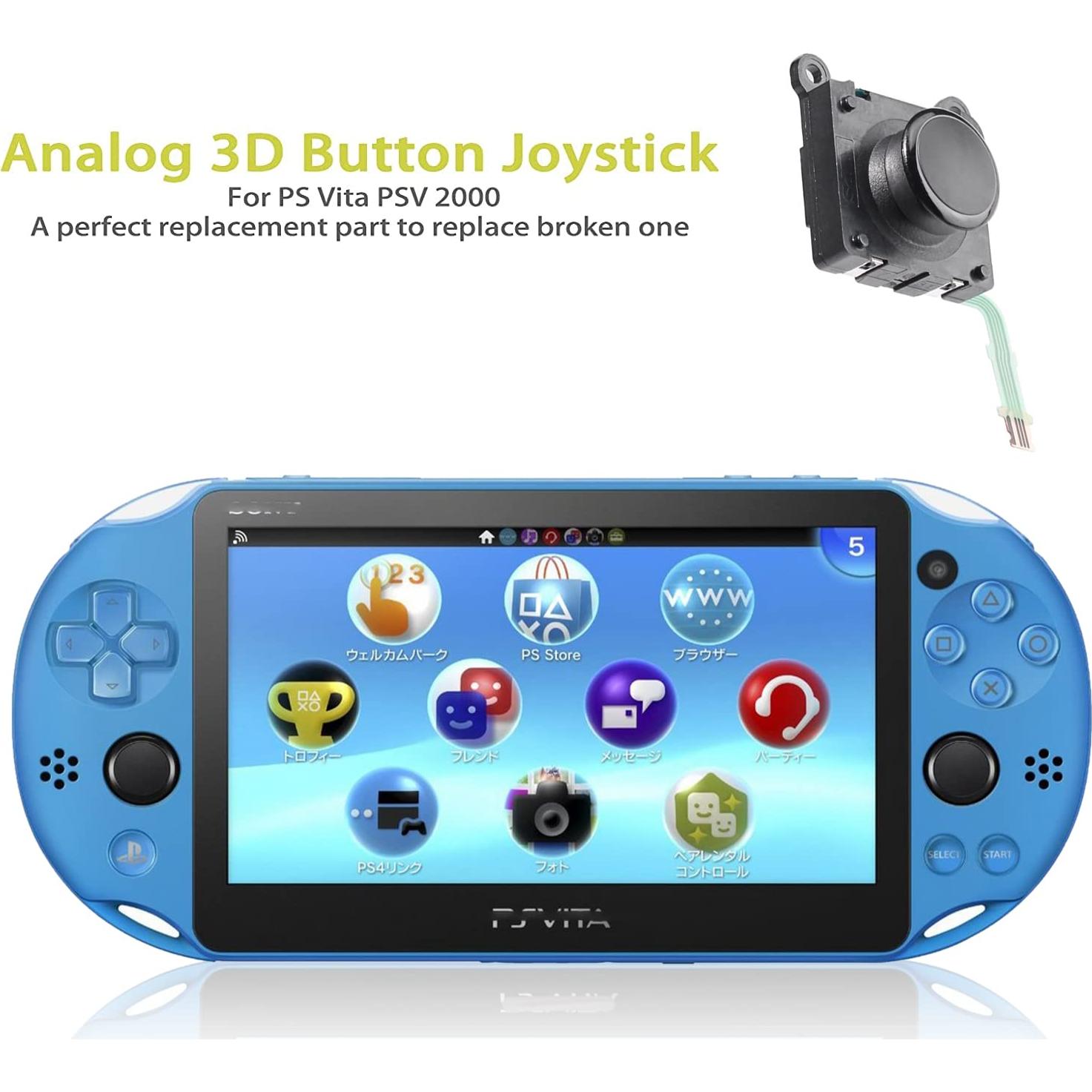 Joystick Analógico 3D CHENLAN para PS Vita PSV 2000 Negro