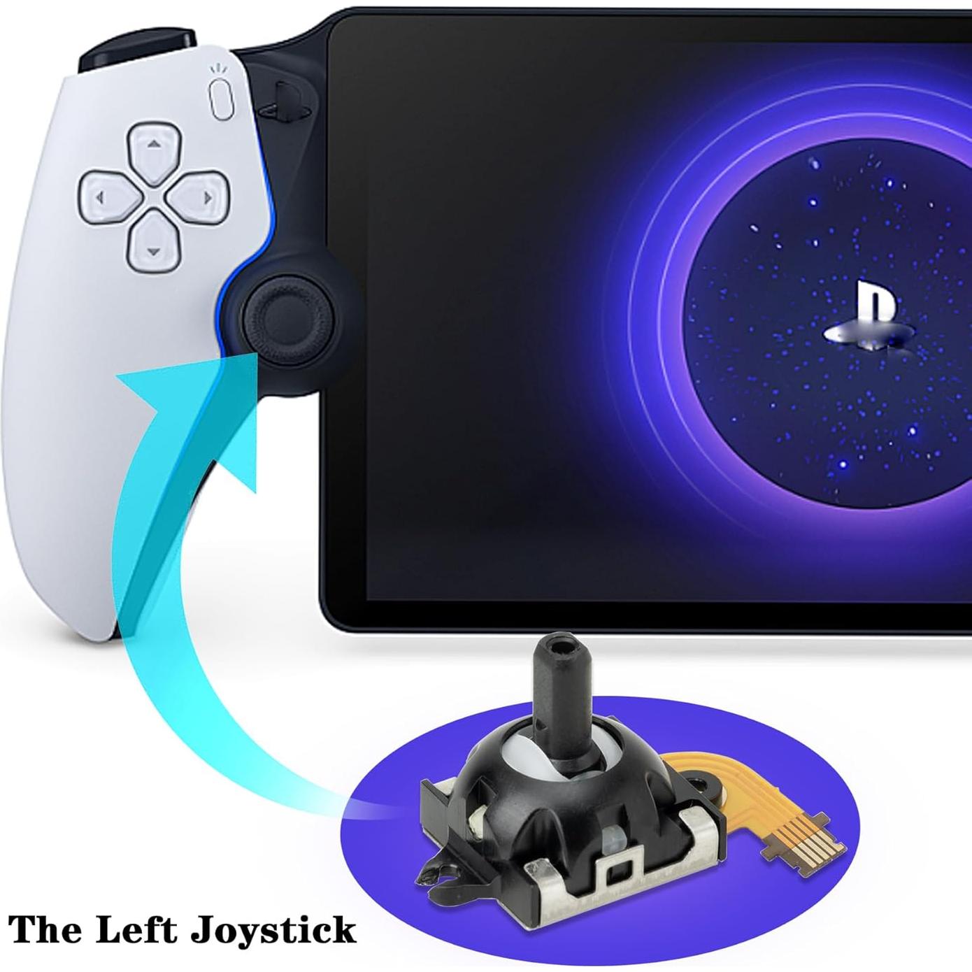 Joystick Izquierdo Sedicoca para PS5 Portal con 4 Tapas