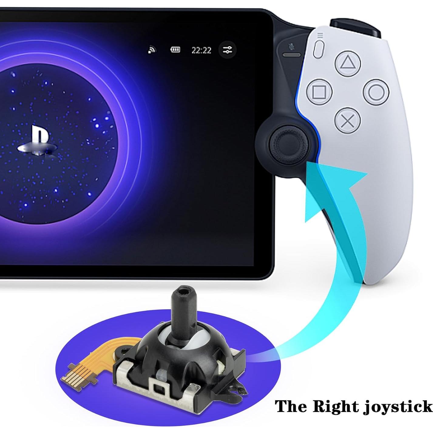 Joystick Derecho Sedicoca para PS5 Portal con 4 Tapas
