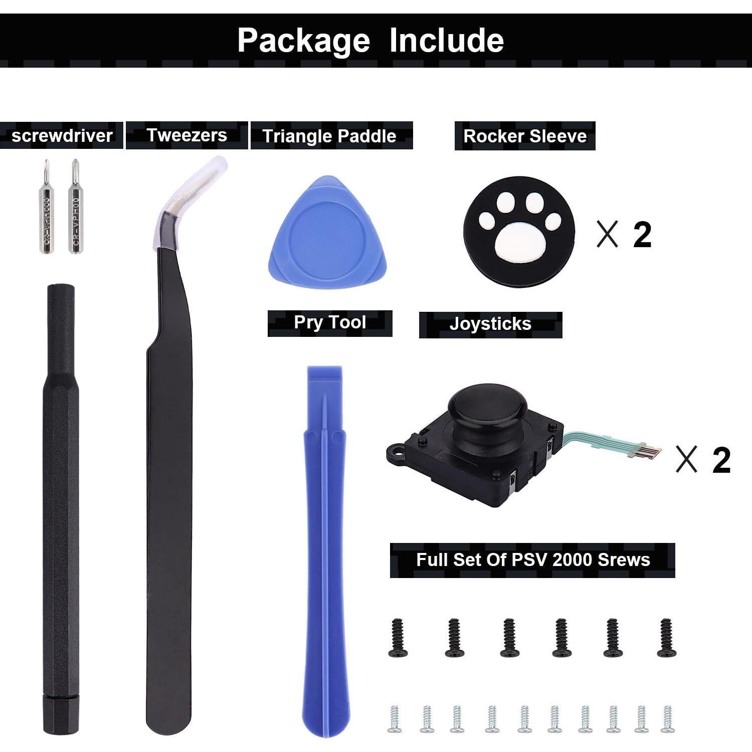 Reemplazo Joysticks Analógicos 3D Ikpek para PS Vita 2000