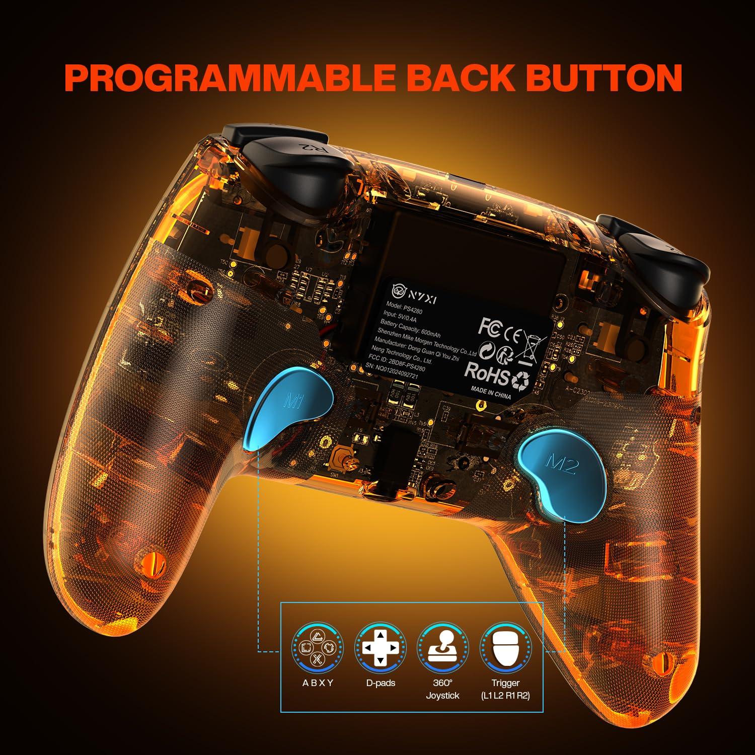 Controlador Inalámbrico NYXI PS4 con Joysticks Efecto Hall