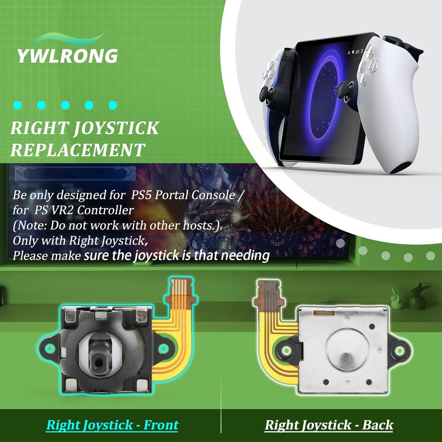 Joystick Derecho PS5 Portal / VR2 Efecto Hall Reemplazo
