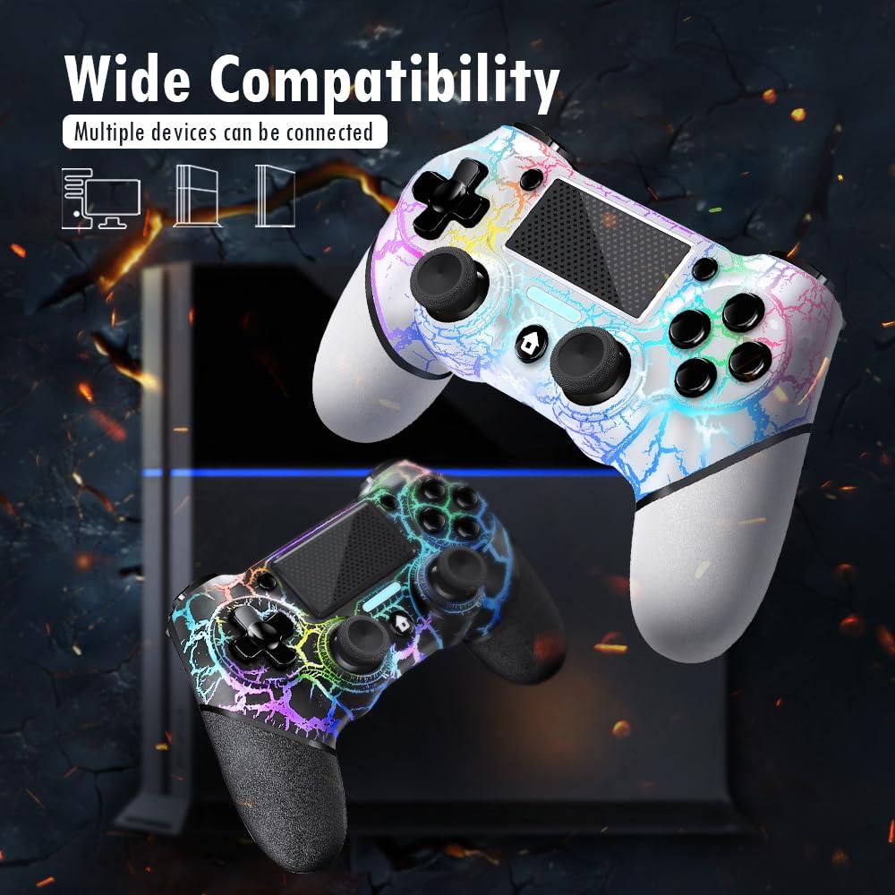 Controladores Inalámbricos AceGamer 2 Pack PS4 RGB Turbo