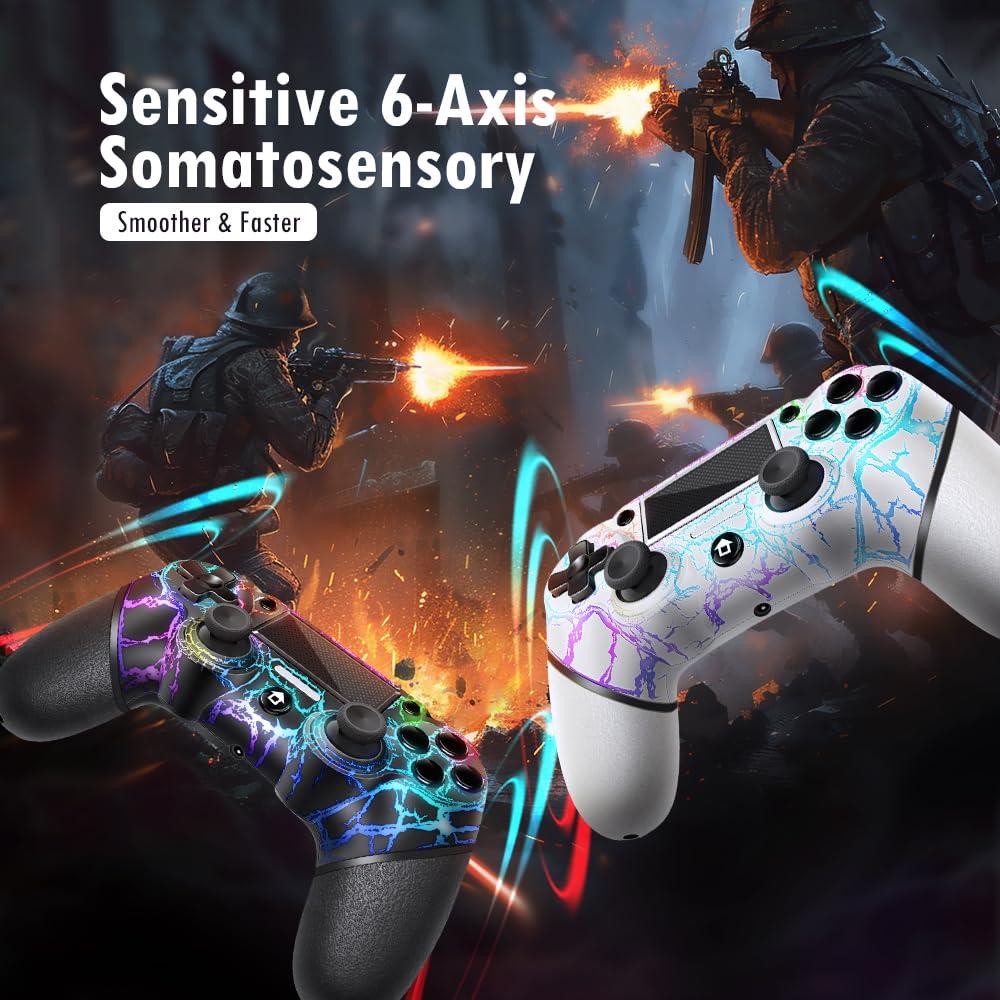 Controladores Inalámbricos AceGamer 2 Pack PS4 RGB Turbo