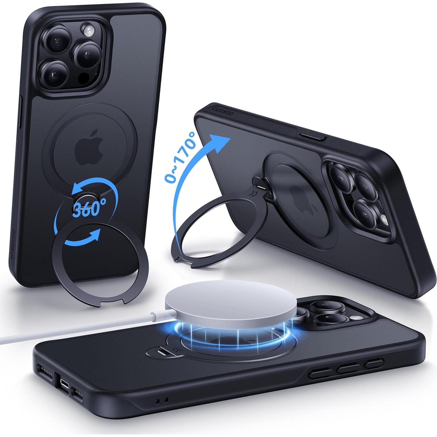 Funda CASEKOO MagicStand Pro para iPhone 15 Pro Max 6.7"