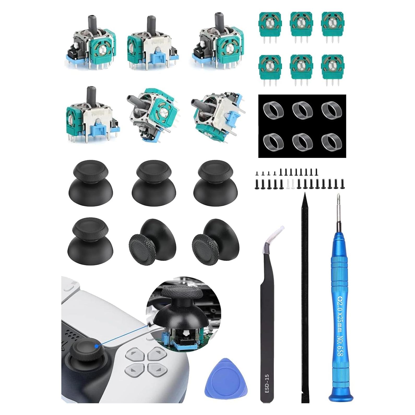 Kit Reemplazo Joystick PS5 Gubasa 55 en 1 Accesorios