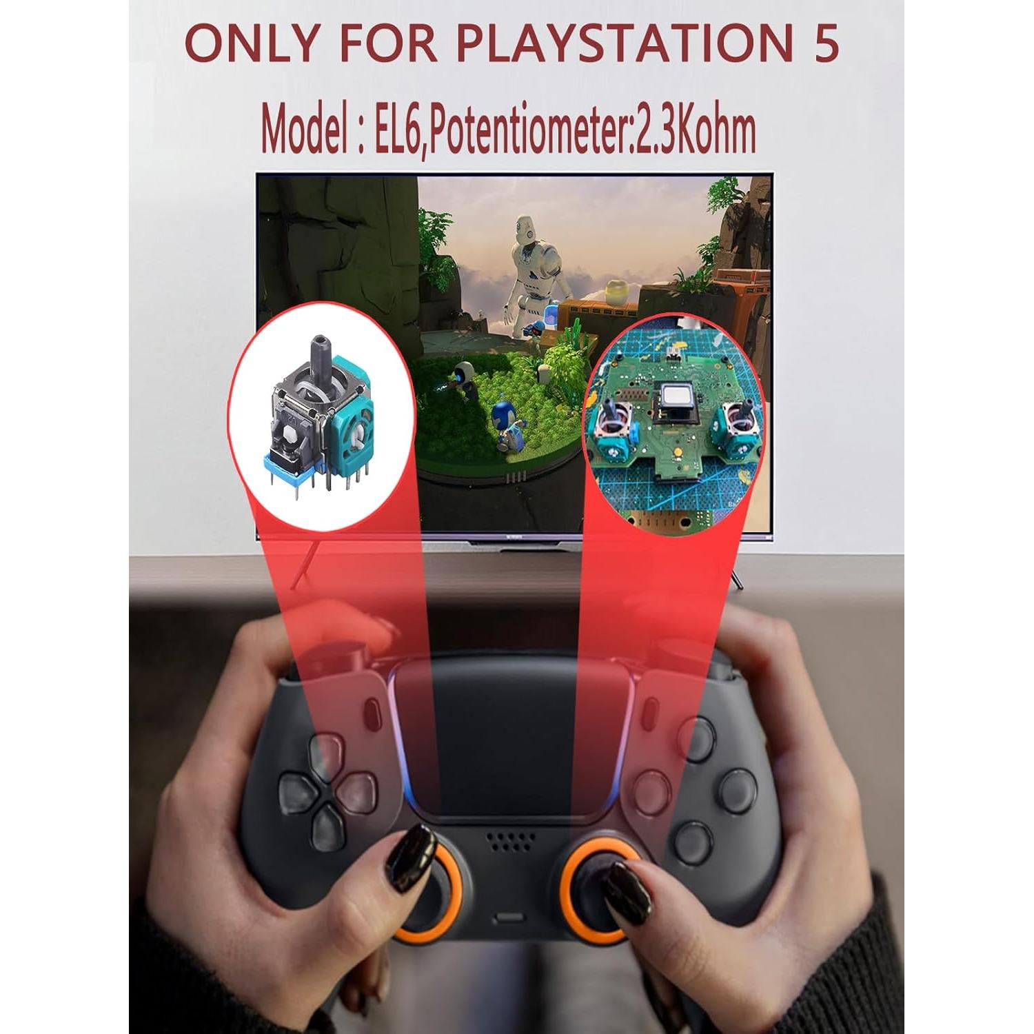 Kit Reemplazo Joystick PS5 Gubasa 55 en 1 Accesorios