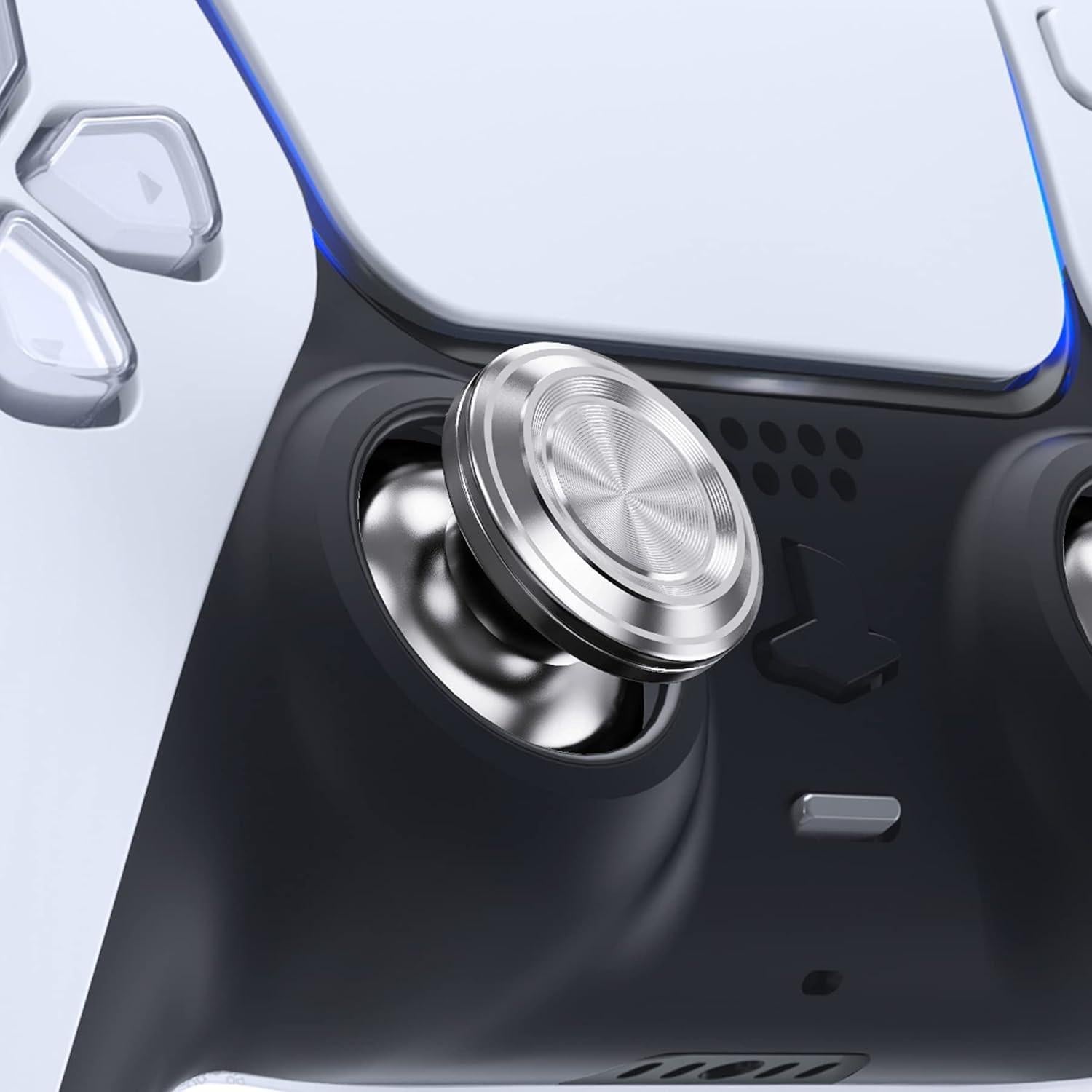 Palancas de Metal eXtremeRate Plateadas para PS5 y PS4