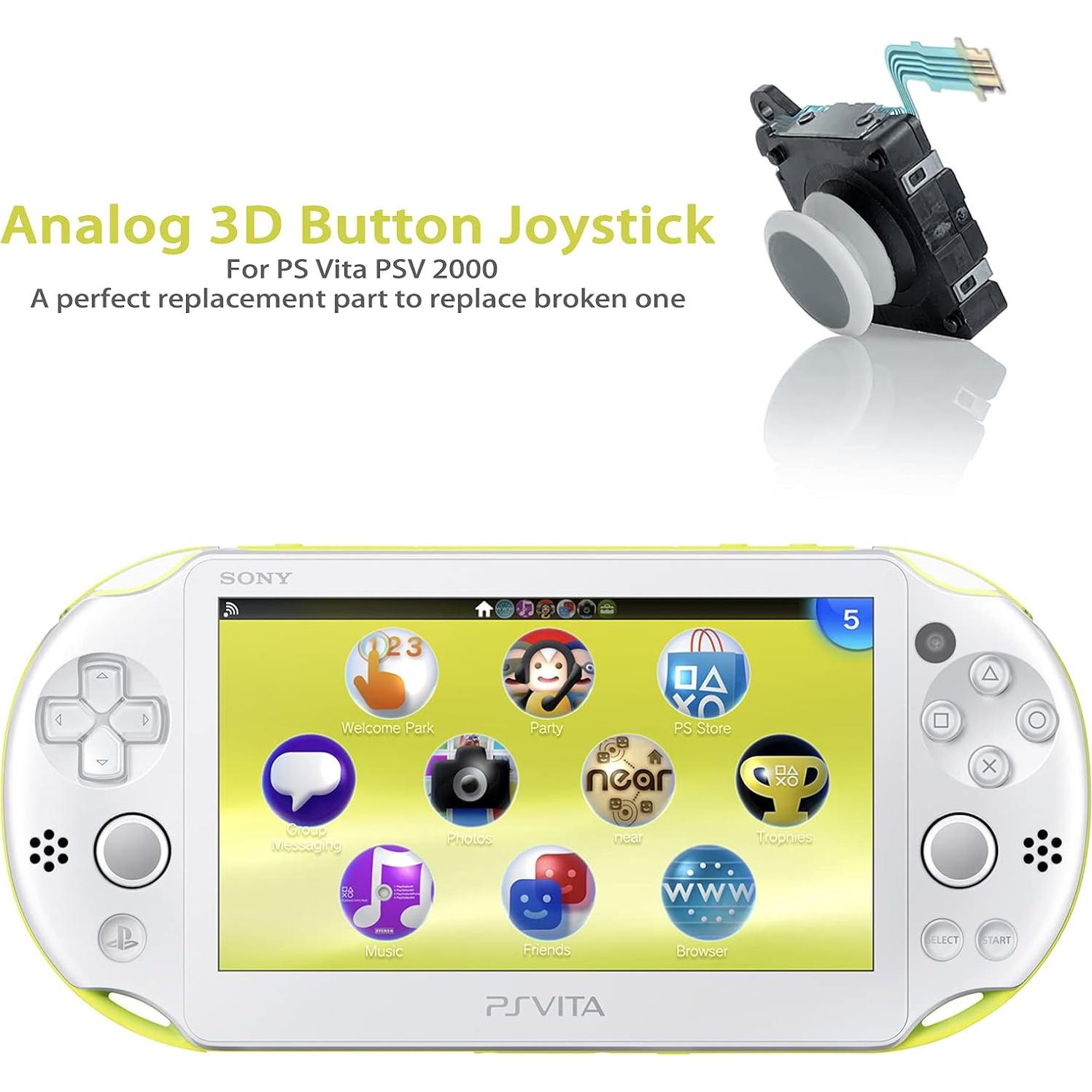 Joystick Analógico 3D Reemplazo para PS Vita 2000 Blanco