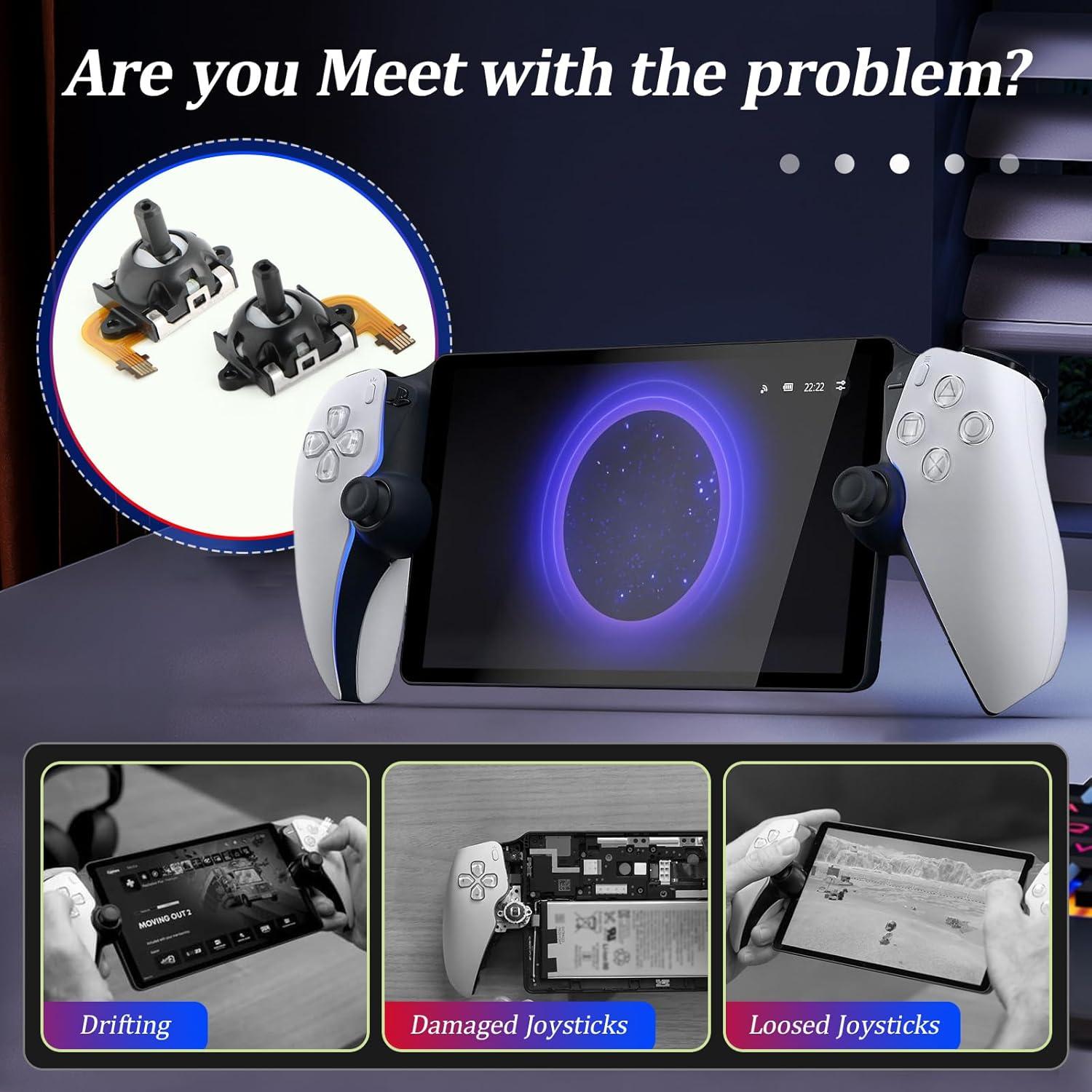 Reemplazo Joysticks Efecto Hall PS5 Portal/PSVR2 3D