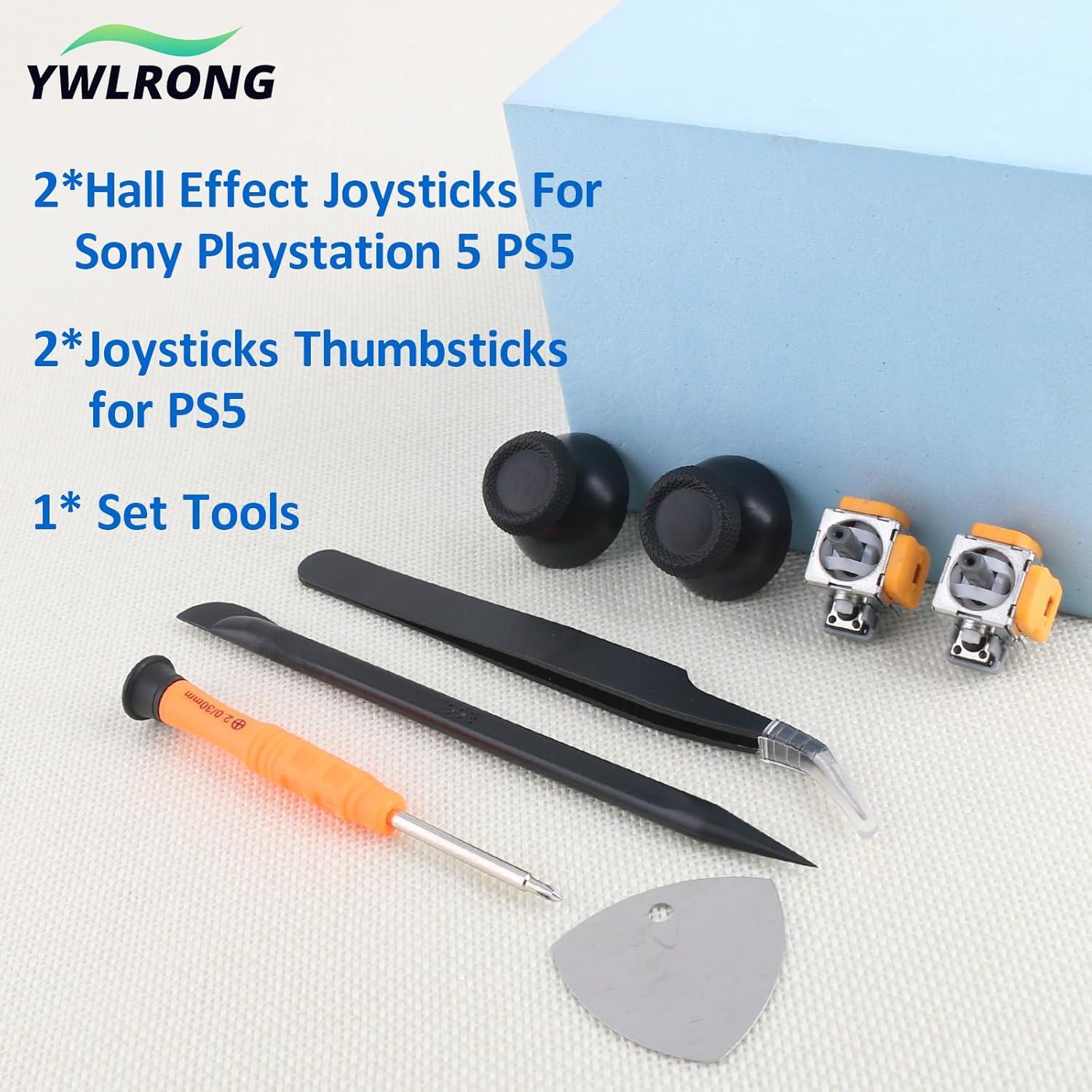 Joysticks Efecto Hall YWLRONG para PS5 Reemplazo 3D (2Pack)