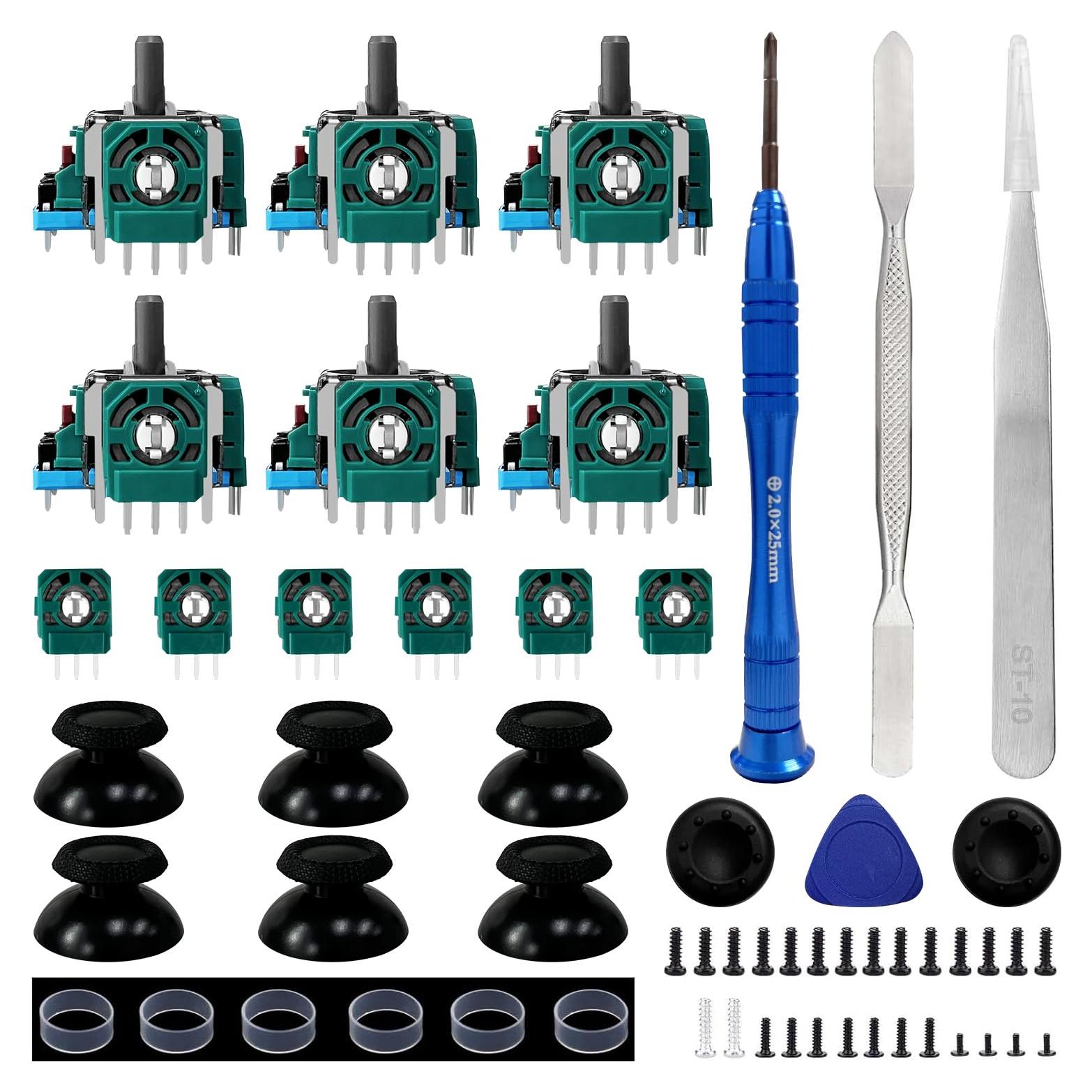 Paquete de 6 Joysticks Analógicos 3D HLRAO para PS5