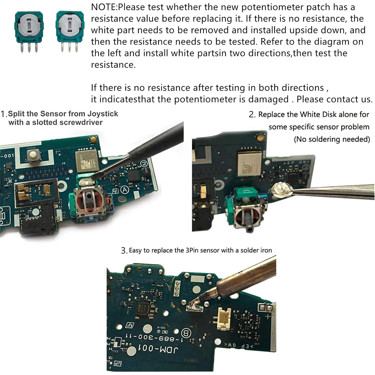4 Piezas Joystick Analógico 3D Onyehn para PS4