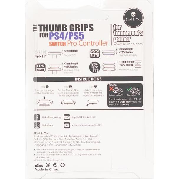 Agarres de Pulgar Skull & Co. para Nintendo Switch y PS4/PS5