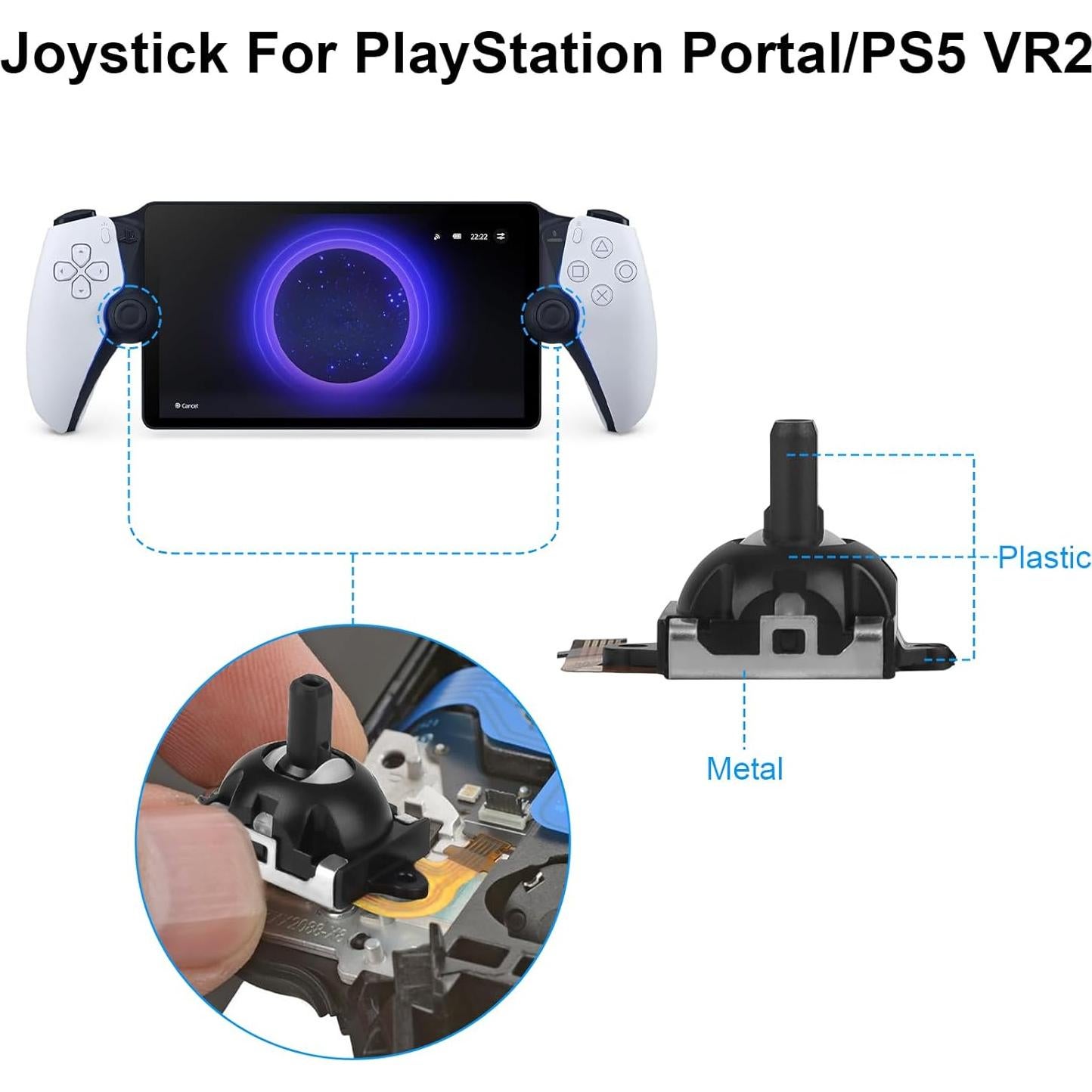 Joystick OCTODER Reemplazo para Controlador PS5 3D 2PCS
