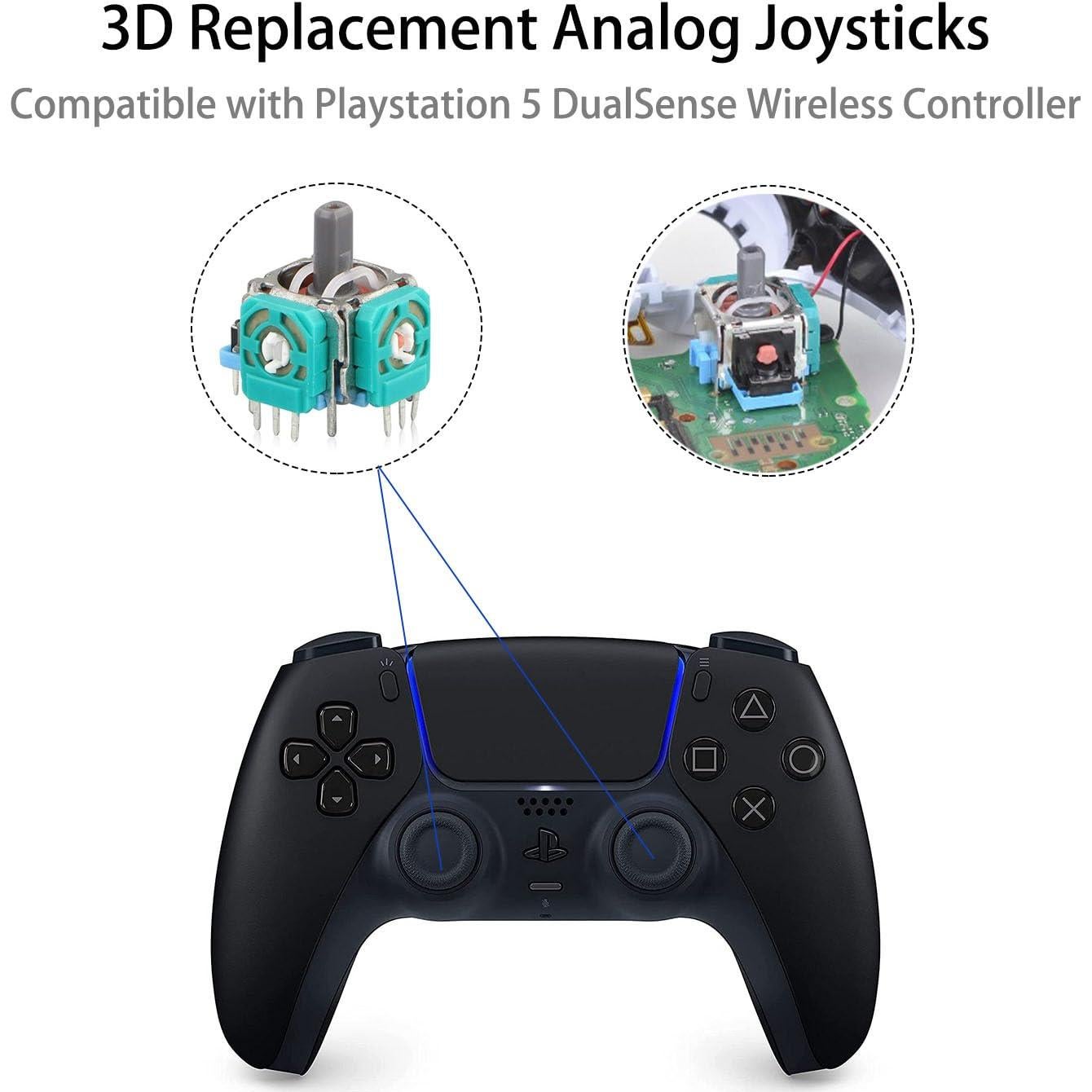 4 Joysticks Analógicos 3D Kinyanco para Controlador PS5