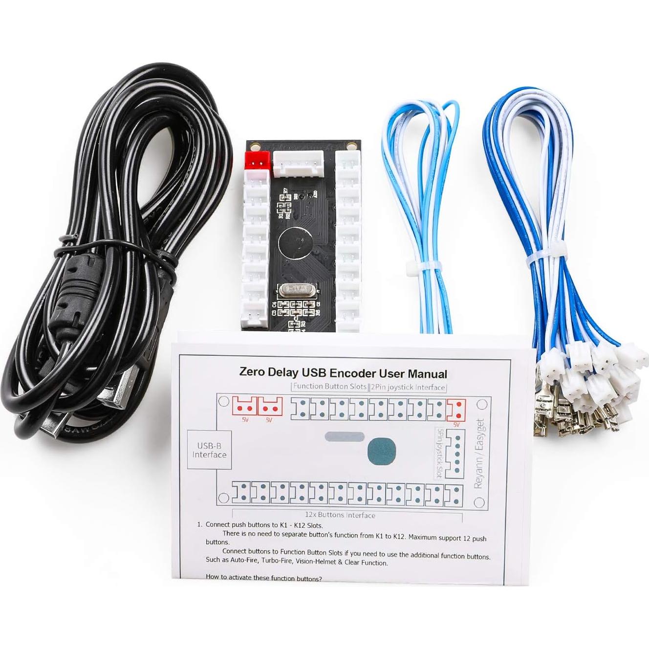 Controlador USB Genérico 2 Jugadores Easyget para Arcade