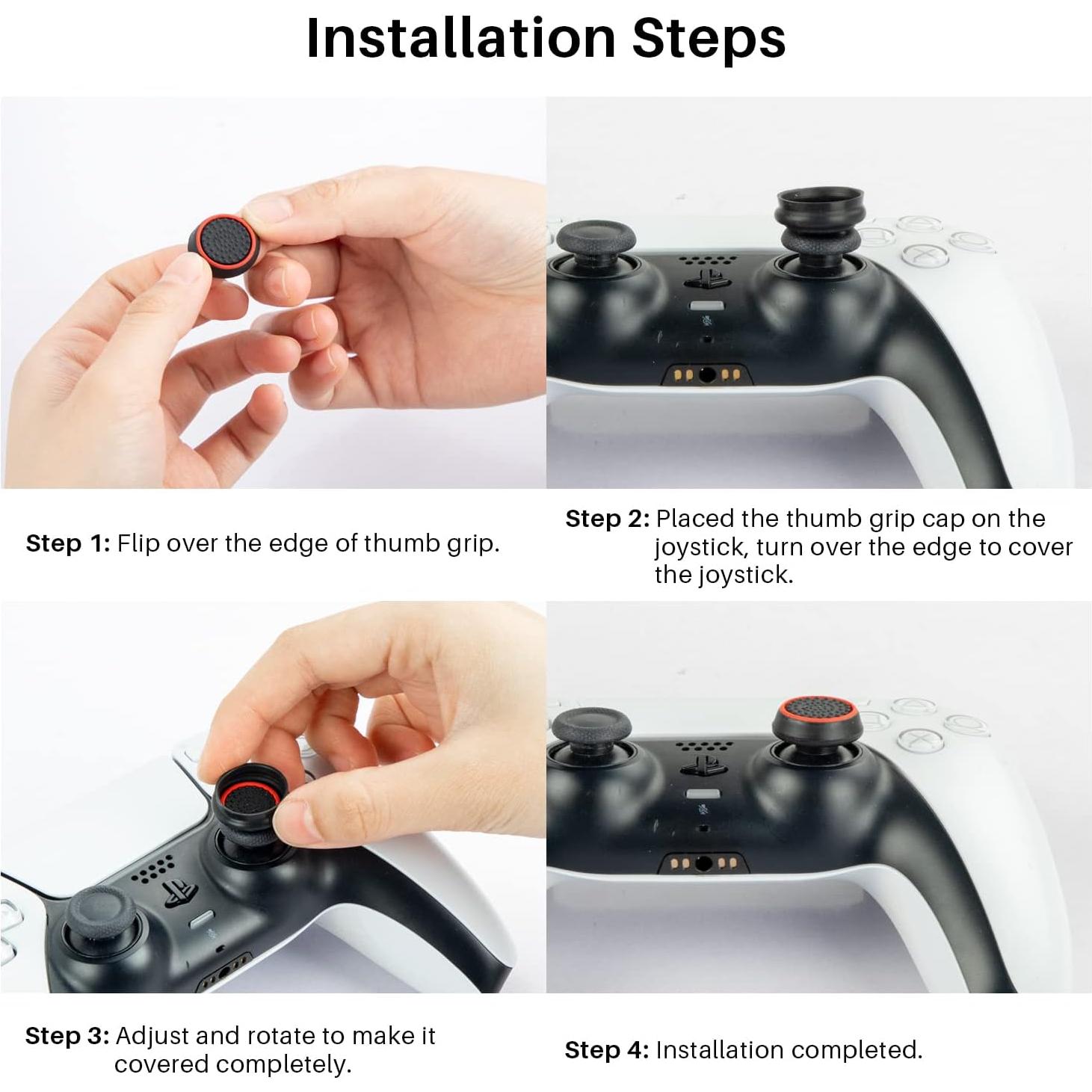 20 Tapas de Joystick RGEEK Grips de Pulgar Antideslizantes