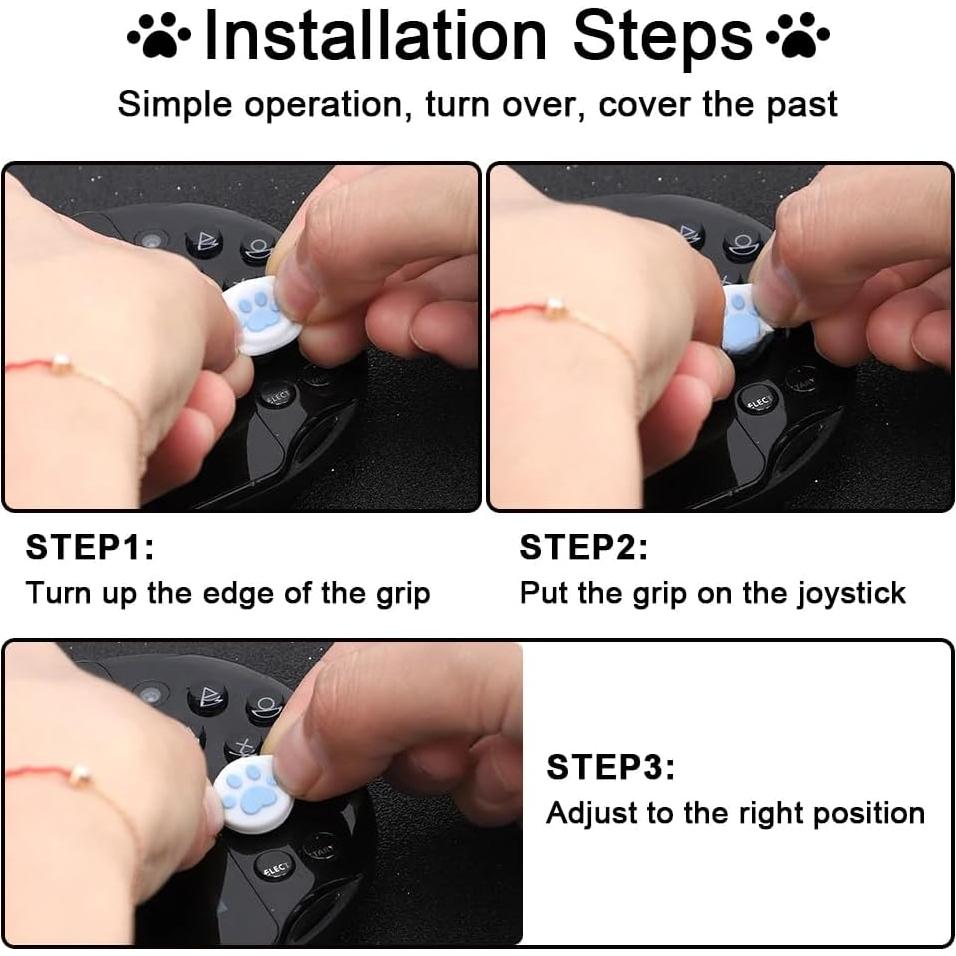 Tapa de Agarre de Pulgar Silicona Lianxiaw para PSVita 4Pcs