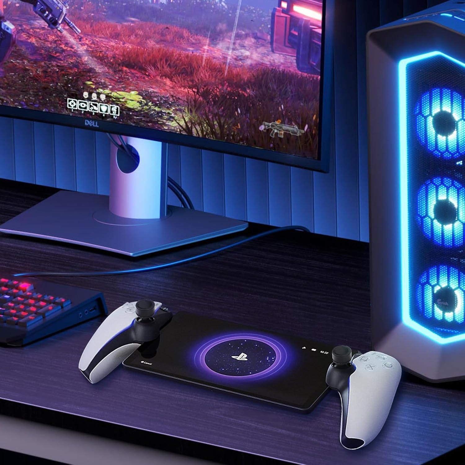 Tapas de agarre DLseego para PlayStation Portal - Negro