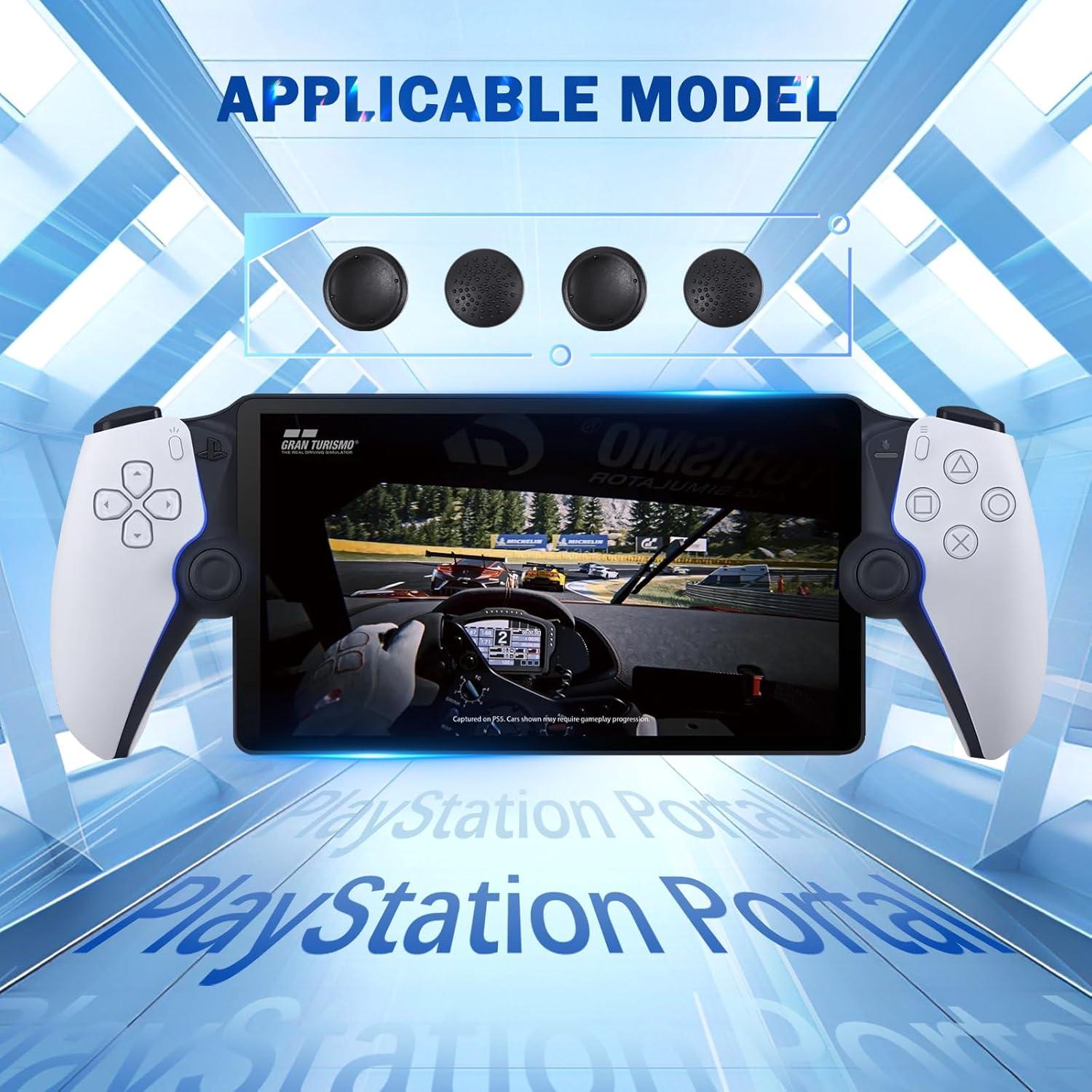 Tapas de agarre DLseego para PlayStation Portal - Negro