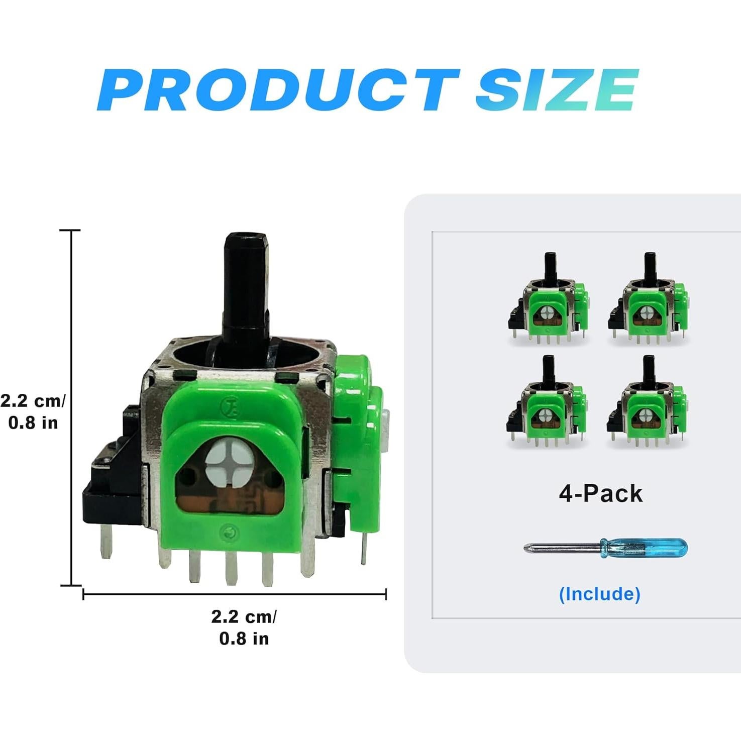 Joystick Analógico 3D Intec para PS4/PS5 - Juego de 4