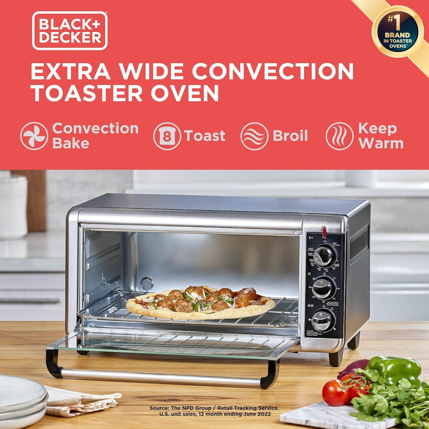 Horno Tostador BLACK+DECKER 8 Rebanadas Acero Inoxidable