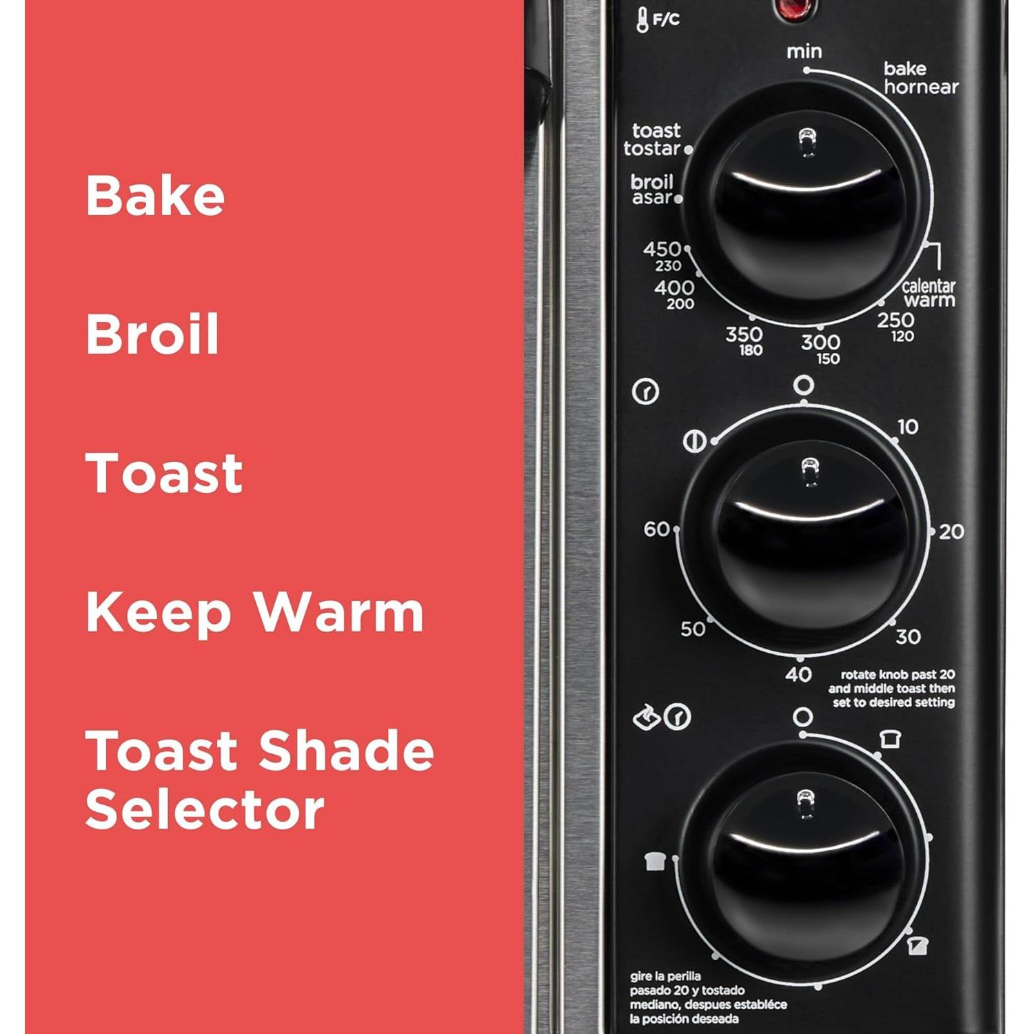 Horno Tostador BLACK+DECKER 8 Rebanadas Acero Inoxidable