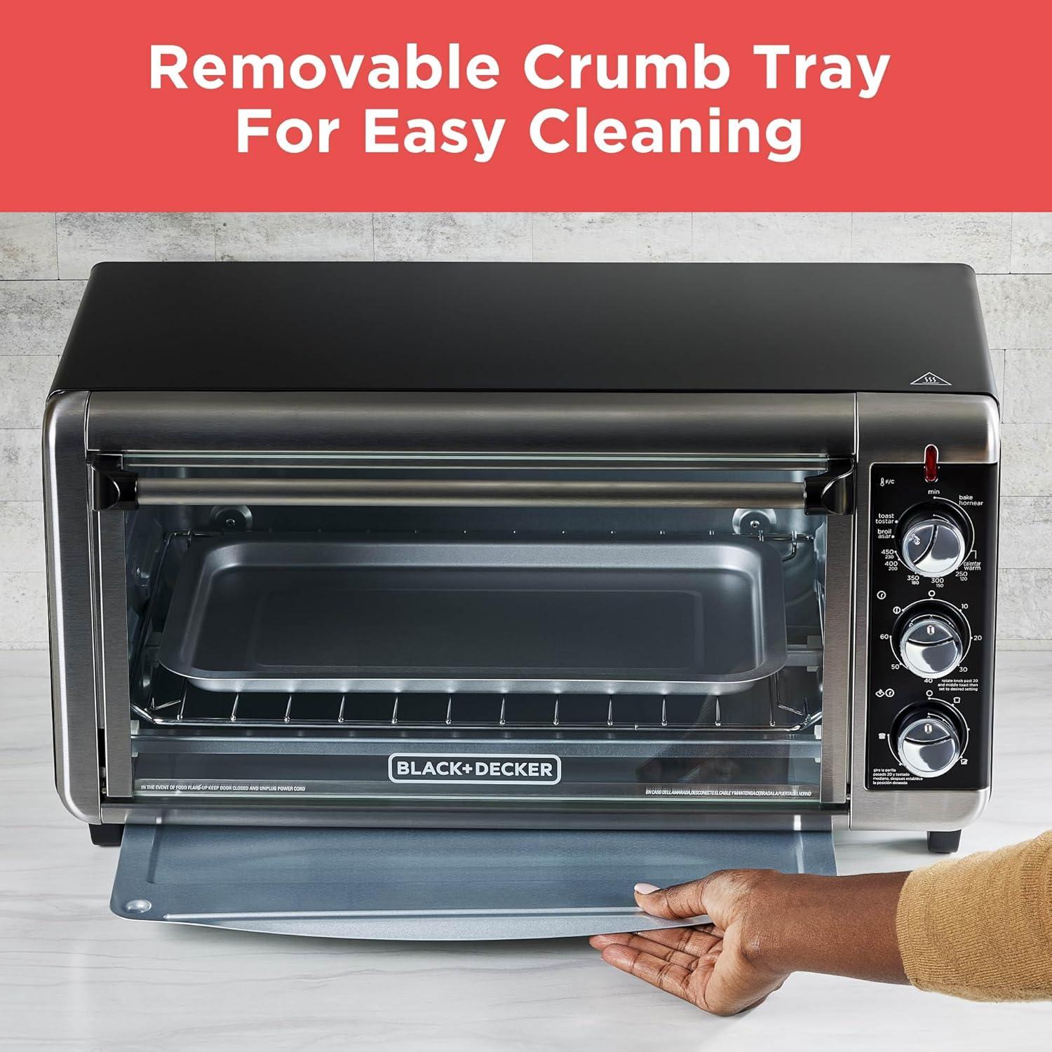 Horno Tostador BLACK+DECKER 8 Rebanadas Acero Inoxidable