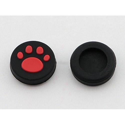 Silicone Joystick Caps Thumb Stick Analog Grip Cover Case Cap for PSV 2000 PSV 1000 Controller (Red)