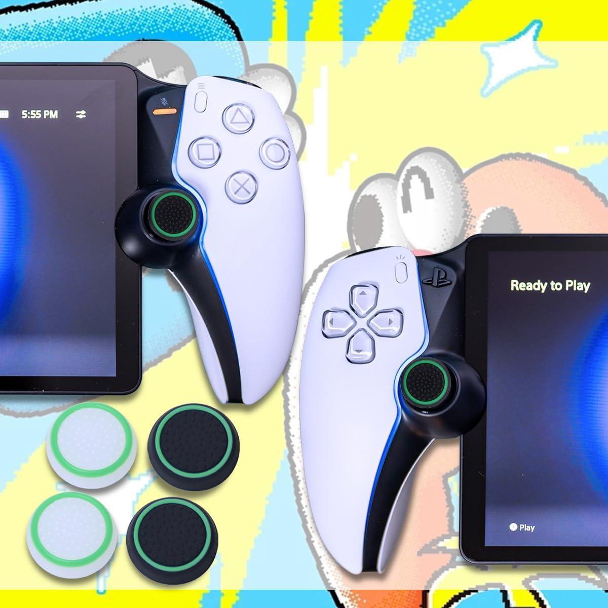 Tapas de Agarre para Pulgar Sunmike PS Portal - Silicona Antideslizante (4 Pcs) Verde