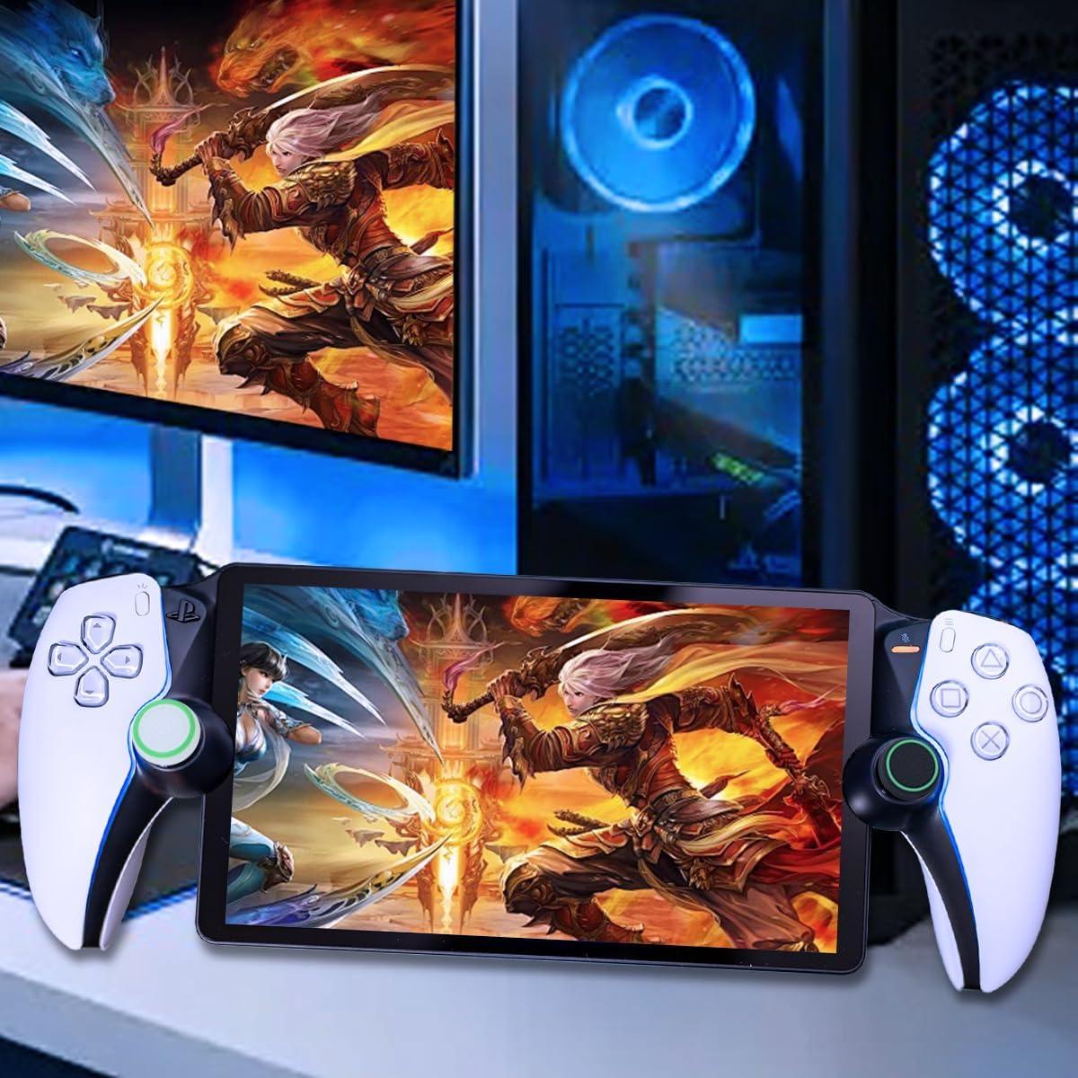 Tapas de Agarre para Pulgar Sunmike PS Portal - Silicona Antideslizante (4 Pcs) Verde