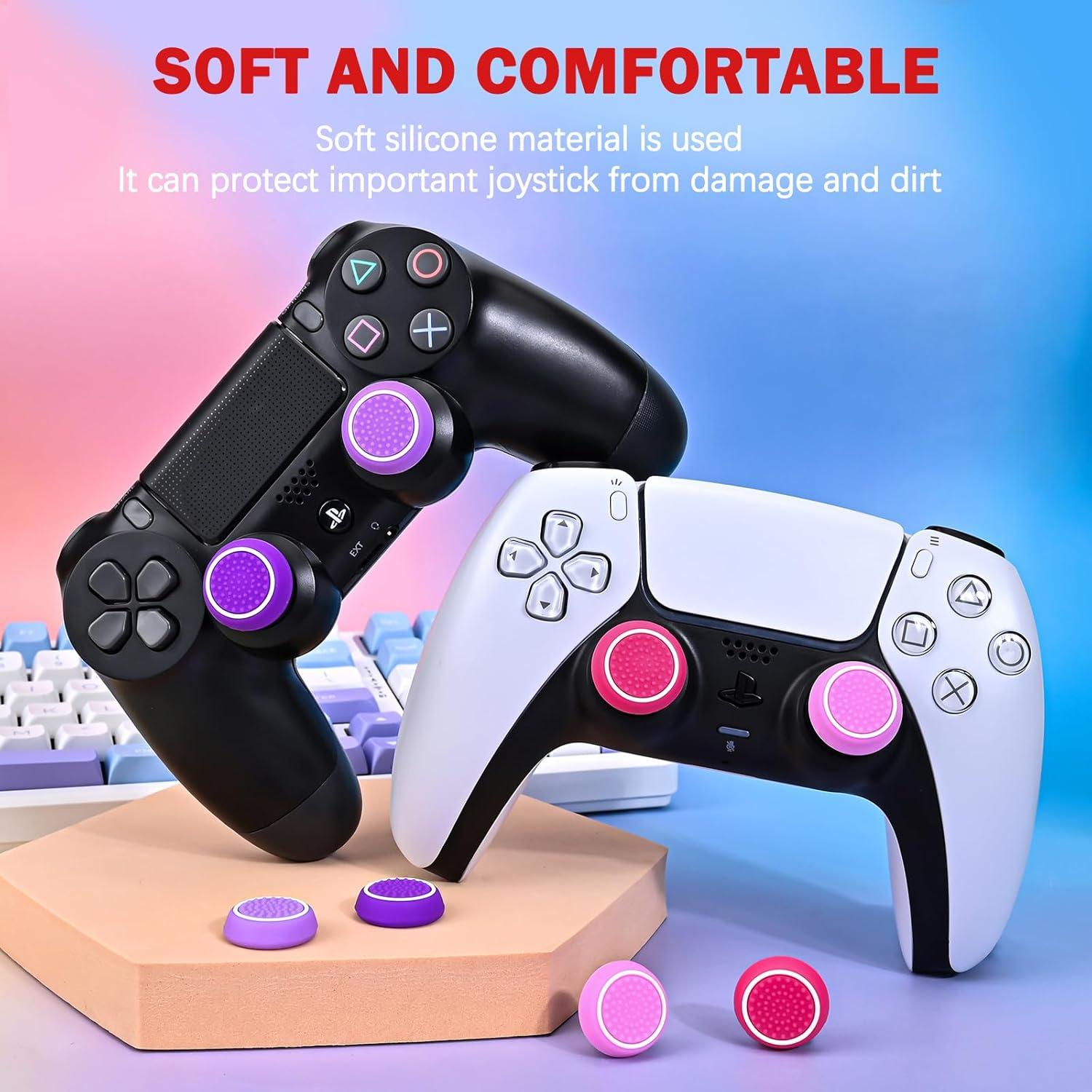 Tapas de Agarre Rosa DLseego para Controladores Xbox y PS5